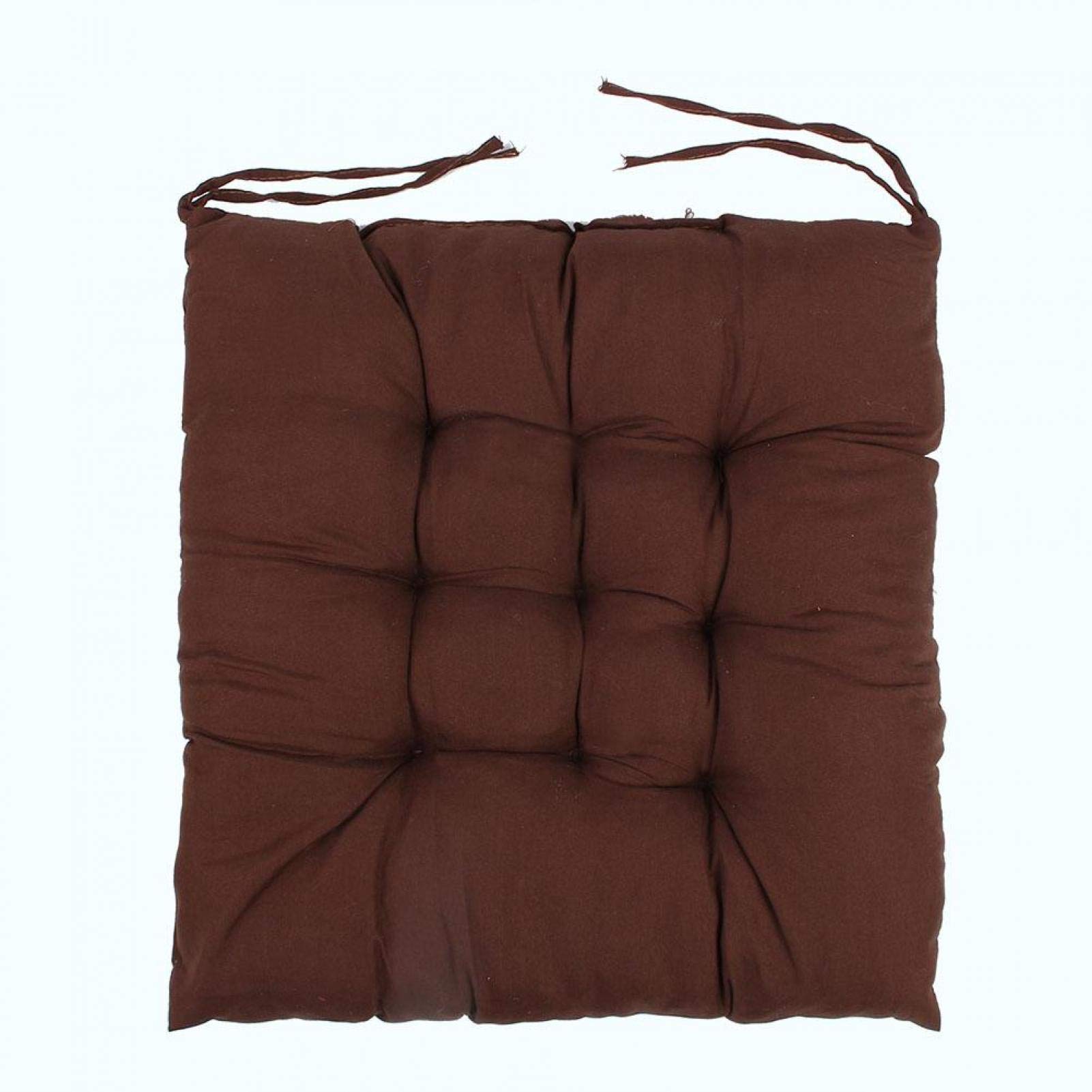 Kuuleyn Microfiber Chair Cushion Pad - Washable Seat Cushion for Office, Dining, Restaurant & Bar Decor - Comfortable Non-Slip Chair Mat for Home and Commercial Use (Coffee Color)