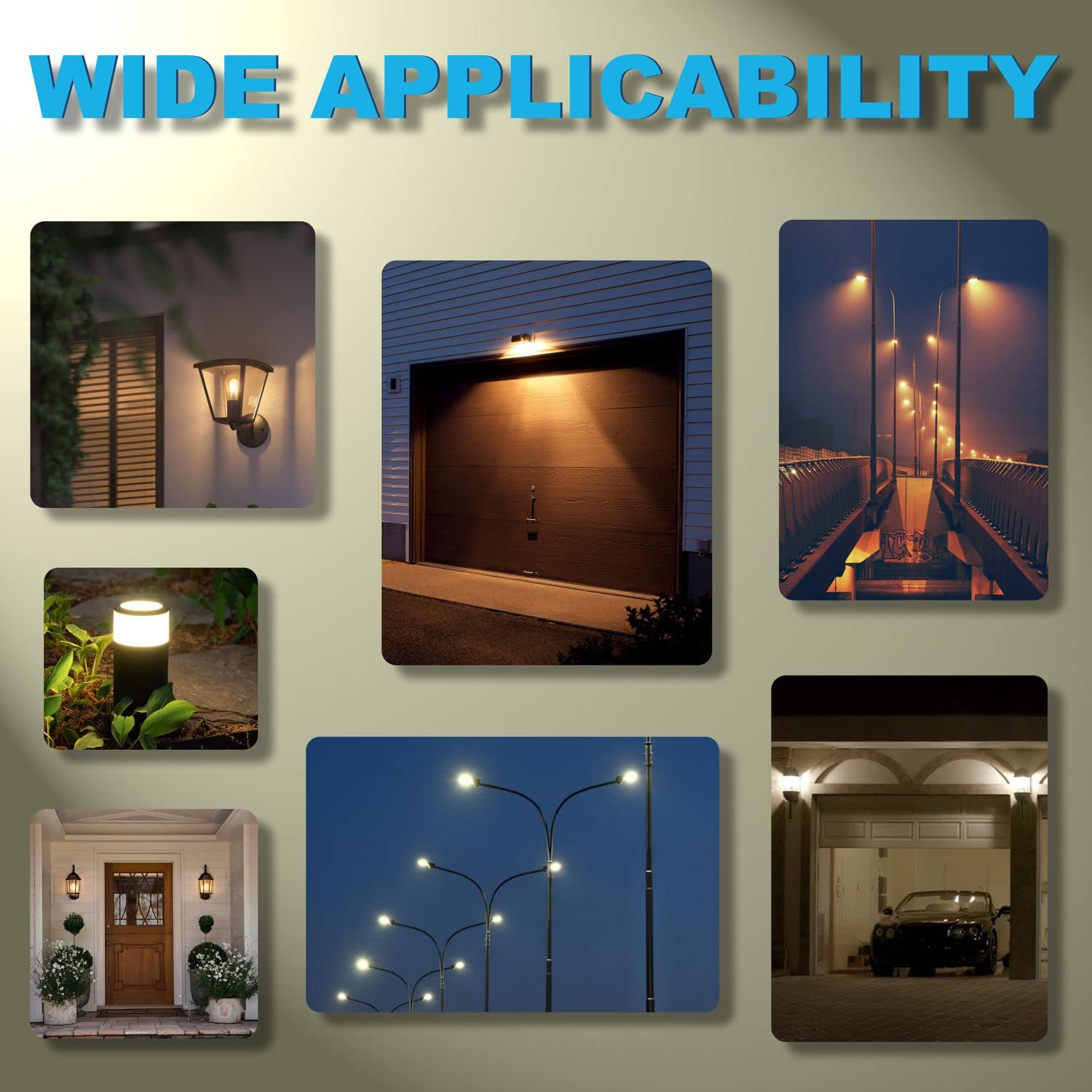 HQRP Photocell Thermal Light Sensor with Wall Plate - Dusk to Dawn Wire-in Switch for Outdoor Lighting - Photoelectric Control for Garage Lights, Barn Lights, Street Lights - Weatherproof & Energy Saving (Perfect for Driveways, Gardens & Security Lighting)