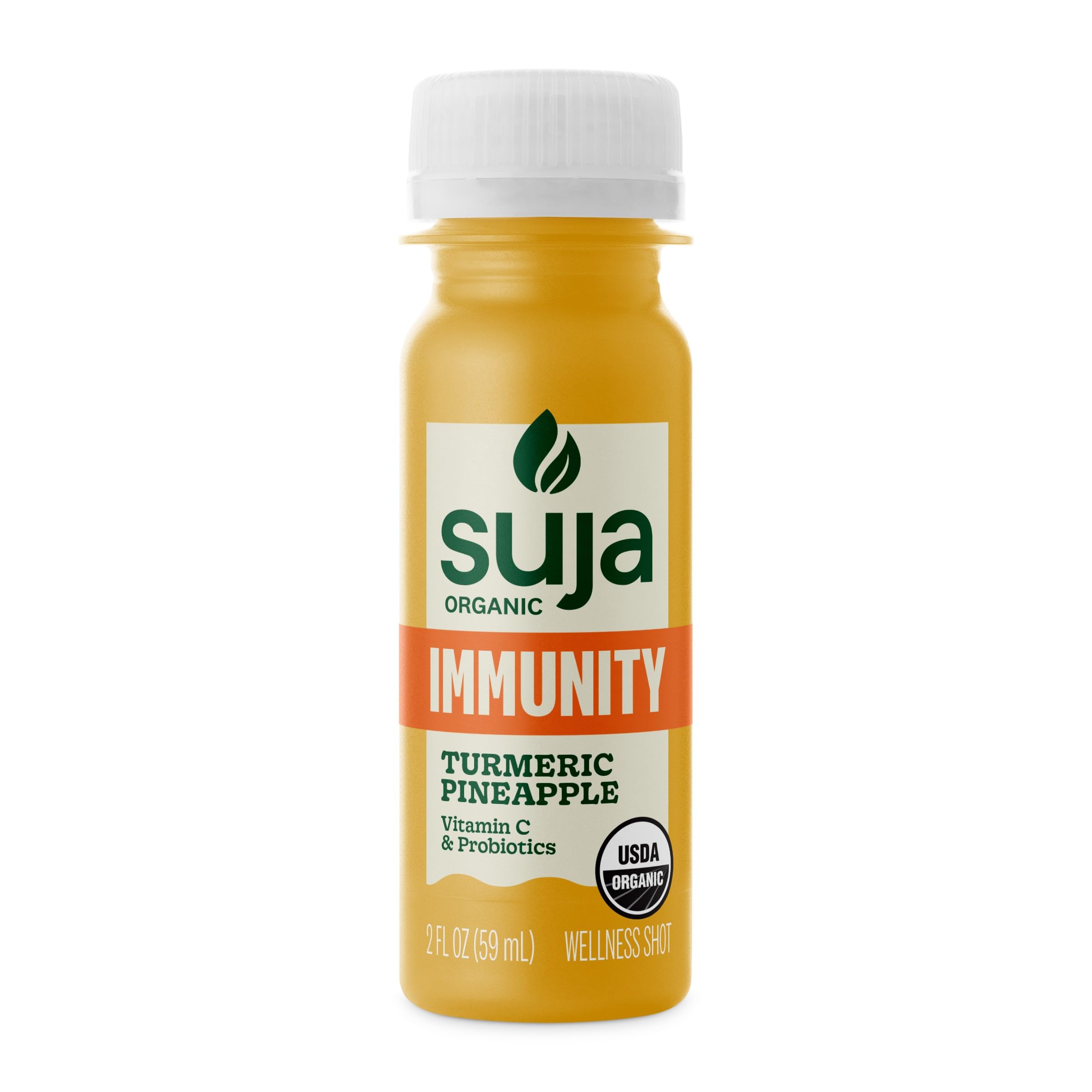 Organic Immunity Defense Shot with Turmeric & Ginger (20 Pack) | Cold-Pressed Juice with Live Probiotics | Plant-Based, Gluten-Free Immune Support | Perfect for Travel, Workouts & Daily Wellness Boost