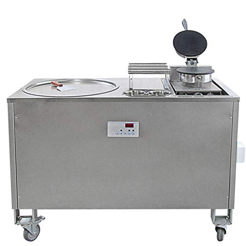 Kolice Commercial Taco Maker & Roll Ice Cream Machine - Professional Tortilla Press & Fried Ice Cream Equipment for Restaurants, Food Trucks & Catering Businesses | Perfect for Mexican Cuisine, Dessert Shops & Street Food Vendors
