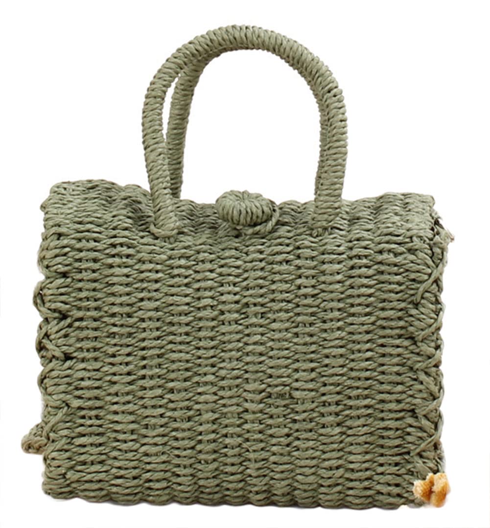 Women's Straw Crossbody Bag - Woven Rattan Clutch Purse for Summer Beach, Vacation & Outdoor Activities | Boho Style Handbag for Women
