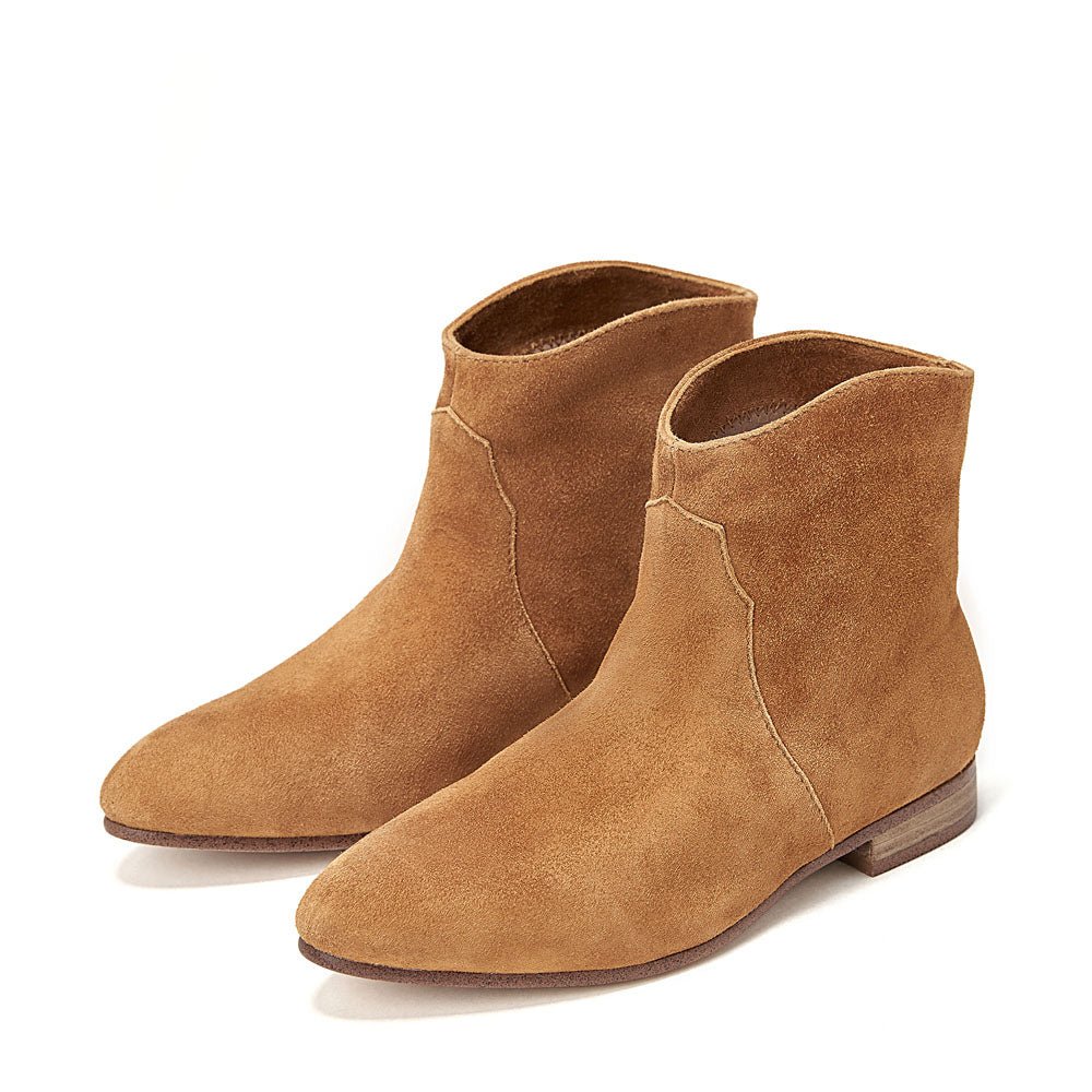 Cassie Camel Women's Fashion Boots - Comfortable & Stylish Ankle Boots for Fall & Winter - Perfect for Casual Outfits, Work & Date Nights