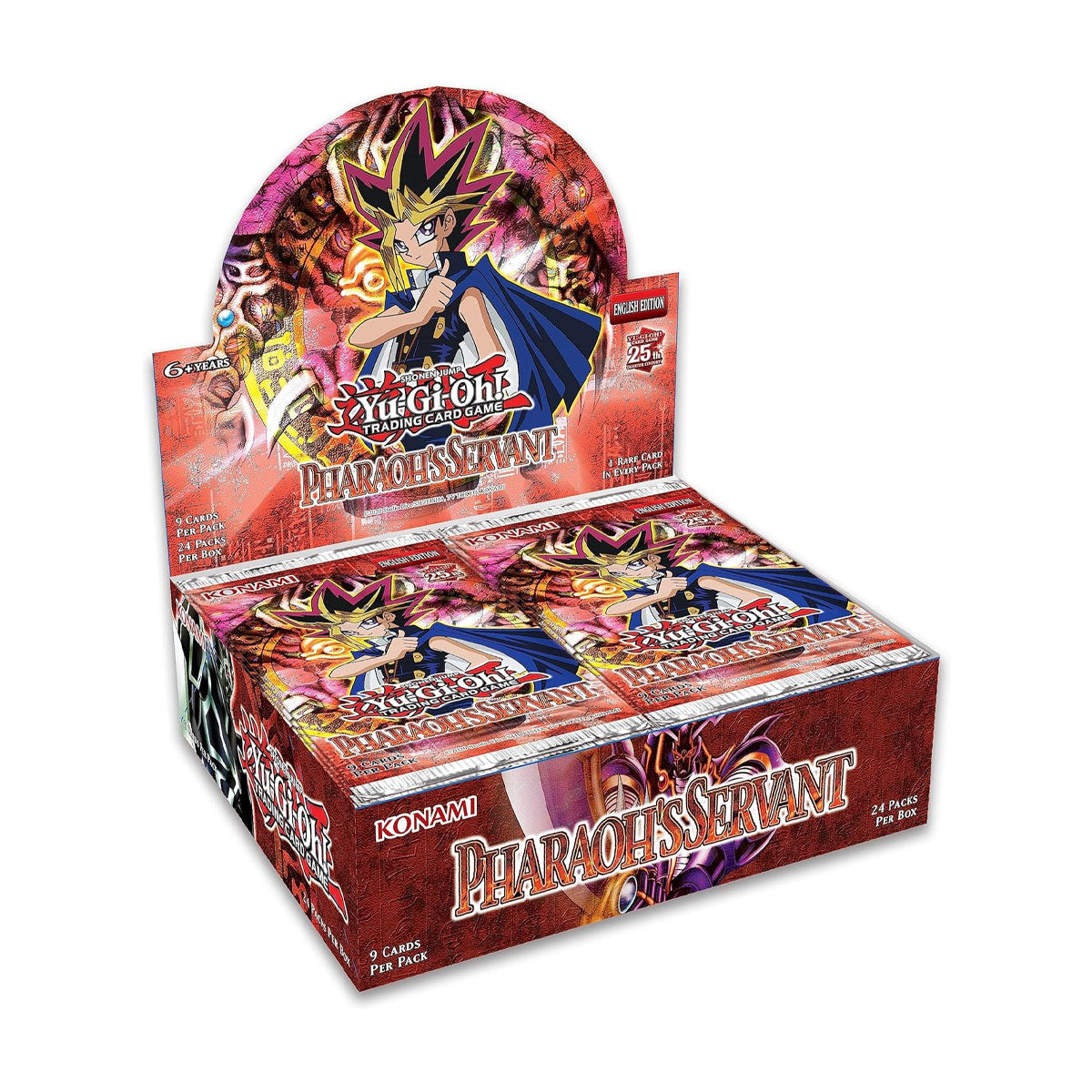 Yu-Gi-Oh! Pharaoh's Servant 25th Anniversary Booster Box - Limited Edition Trading Card Game Collectible for Deck Building & Competitive Play
