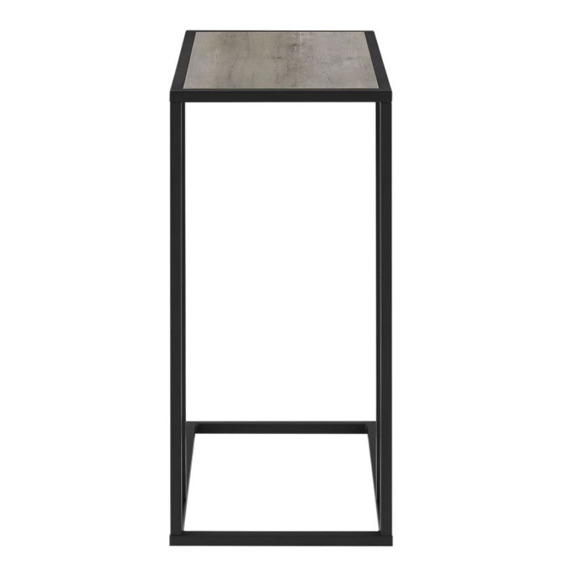 Urban Style OpenStyle Side Table - Grey Top with Black Metal Frame - Perfect for Living Room, Bedroom, or Office Accent Table