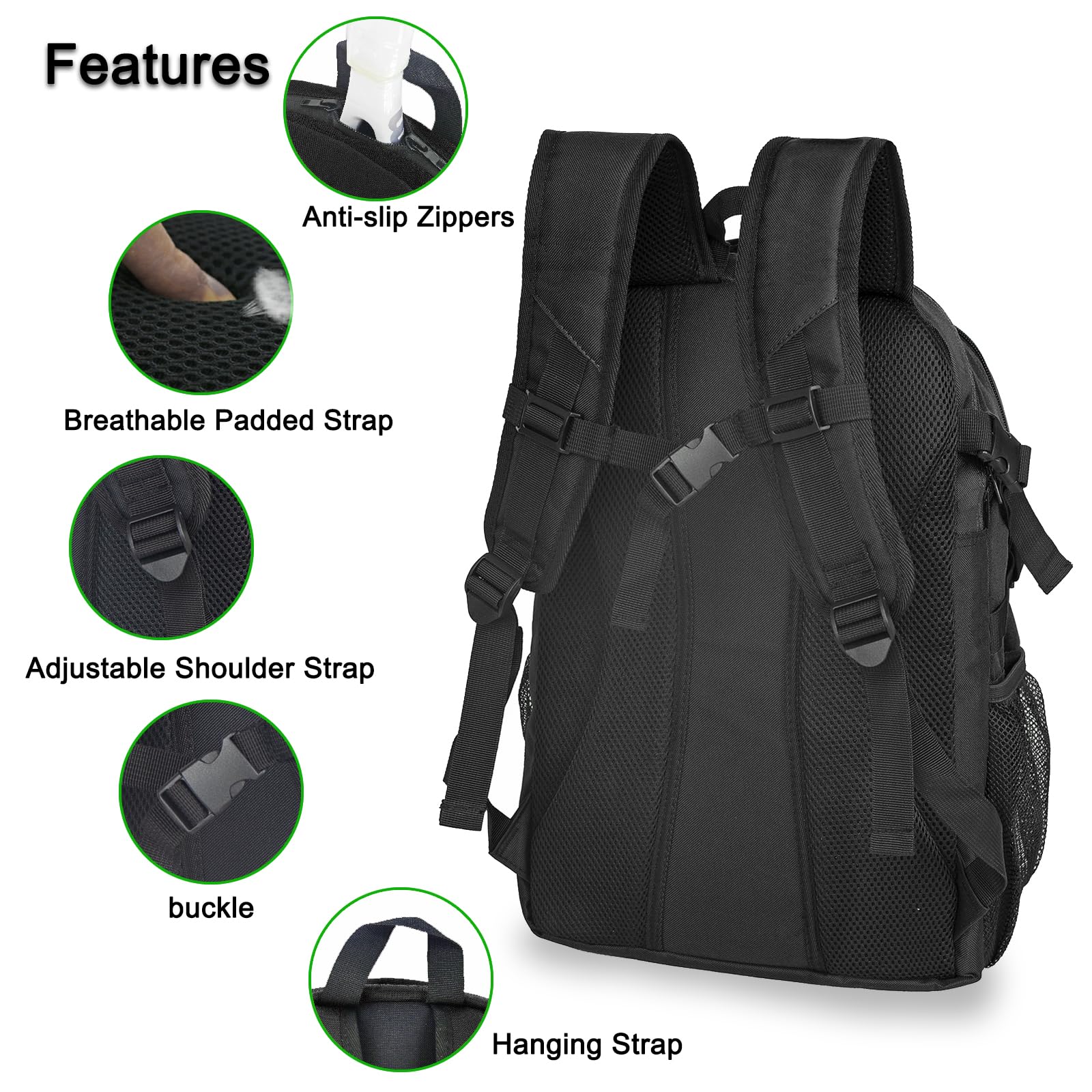 **Basketball Backpack for Men & Women - Sports Gym Bag with Ball & Shoe Compartment - Perfect for Training, Travel & School**