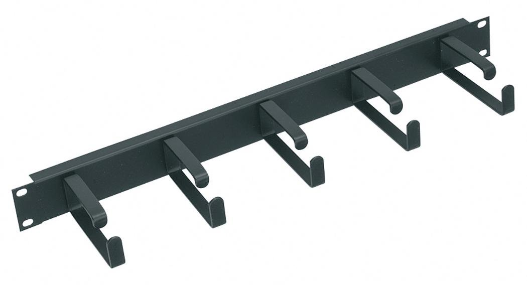 Middle Atlantic HCM1D 1U Rack Mount Horizontal Cable Manager with D-Rings - Black | Perfect for Server Racks & Network Cable Management