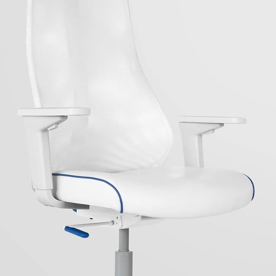 Bomstad White Match Gaming Chair - Ergonomic PC & Office Desk Chair with Adjustable Height & Recliner for Home Gaming Setup & Workstation