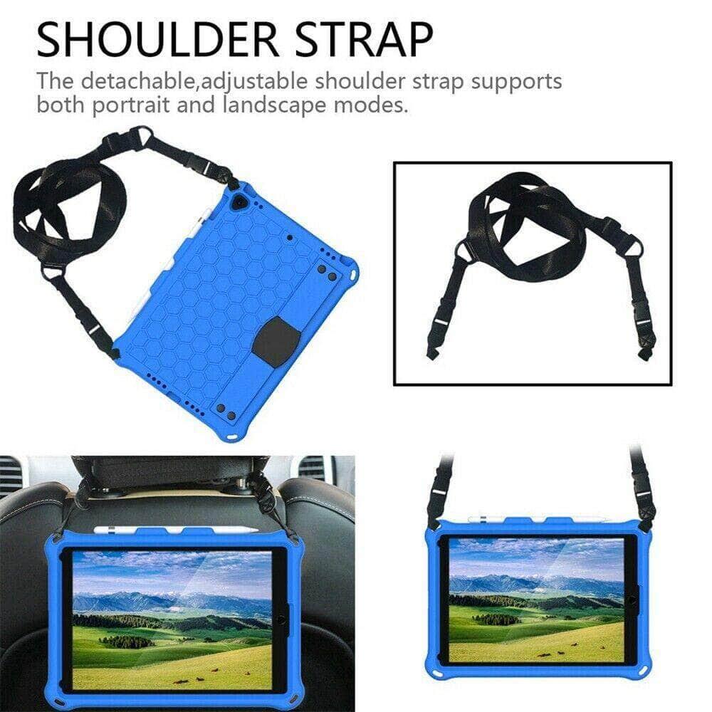 Shockproof Hybrid EVA Hard Silicone Bumper Case for iPad 10.2 (7th/8th Gen 2019/2020) - Kids Protective Cover | Perfect for School, Travel & Playtime