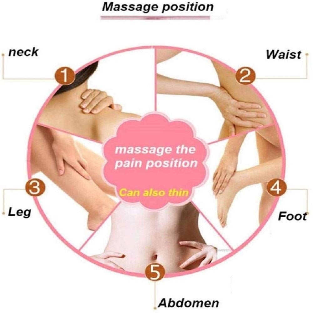 Handheld Massage Roller for Weight Loss - Abdominal & Full Body Slimming Tool - Portable White Massager for Home Gym & Relaxation - Perfect for Post-Workout Recovery & Stress Relief