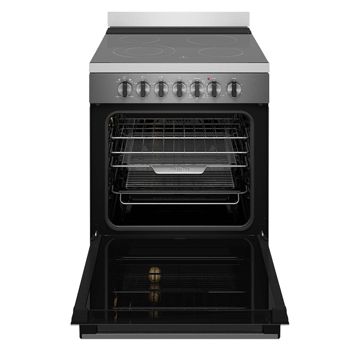 Westinghouse 60cm Freestanding Electric Oven with Air Fry Function - WFE646DSCB | Energy Efficient Built-In Oven for Baking, Roasting & Air Frying | Perfect for Home Kitchens & Small Restaurants