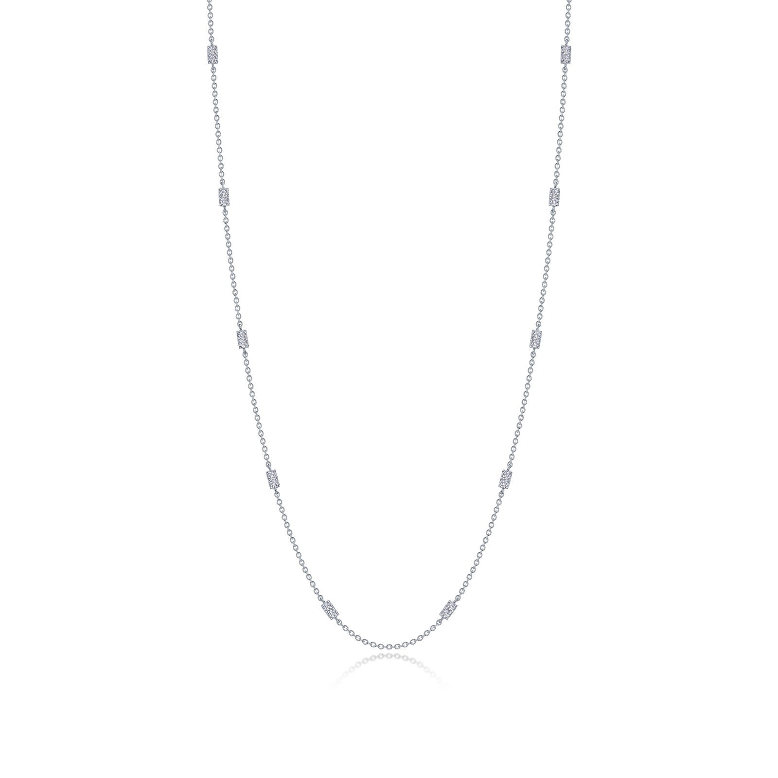 0.6 CTW Adjustable Station Necklace - Elegant Layering Necklace for Women, Perfect for Everyday Wear, Date Nights & Special Occasions