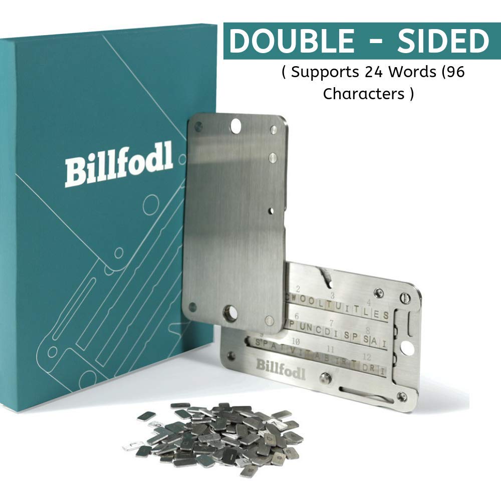 BillFodl HODL Bundle - Cryptocurrency Hardware Wallet Backup (1 Main Unit, Tamper-Proof Stickers & Fodl Hodler) | Secure Storage for Bitcoin, Ethereum & Crypto | Compatible with Ledger Nano S, Trezor & KeepKey | Perfect for Cold Storage & Disaster Recovery