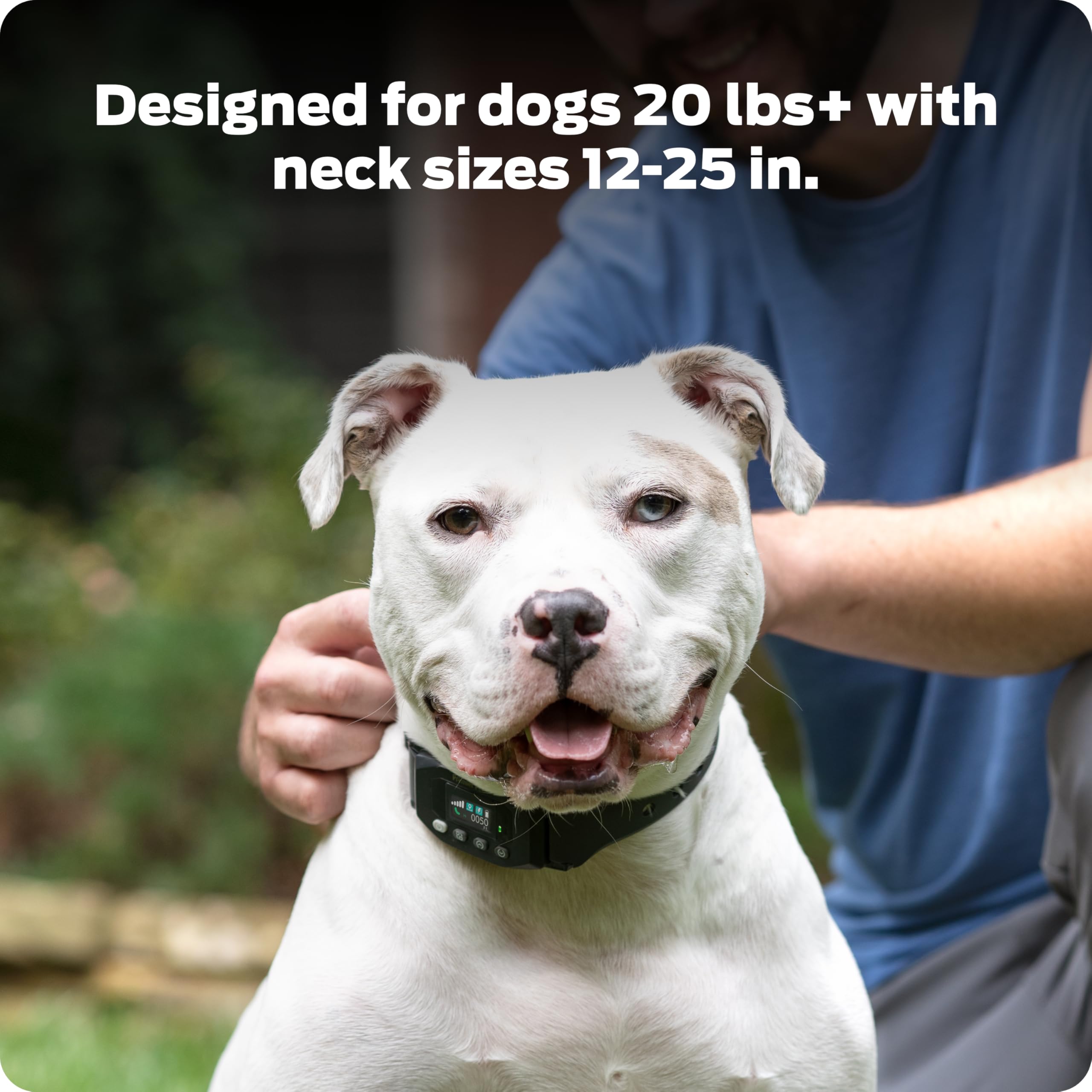 GPS Dog Fence Collar - Wireless Pet Containment System with Tone, Vibration & Static Correction - Waterproof & Rechargeable with 24H Battery Life - No Subscription Needed - Perfect for Backyard, Farm & Outdoor Dog Training