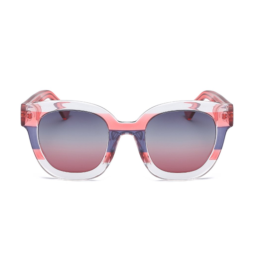 YUBIN Women's Vintage Harajuku Style Sunglasses - Korean Fashion Trend, UV400 Protection, Polarized Lenses for Long Face Shape (Color A) | Perfect for Beach, Driving & Street Fashion