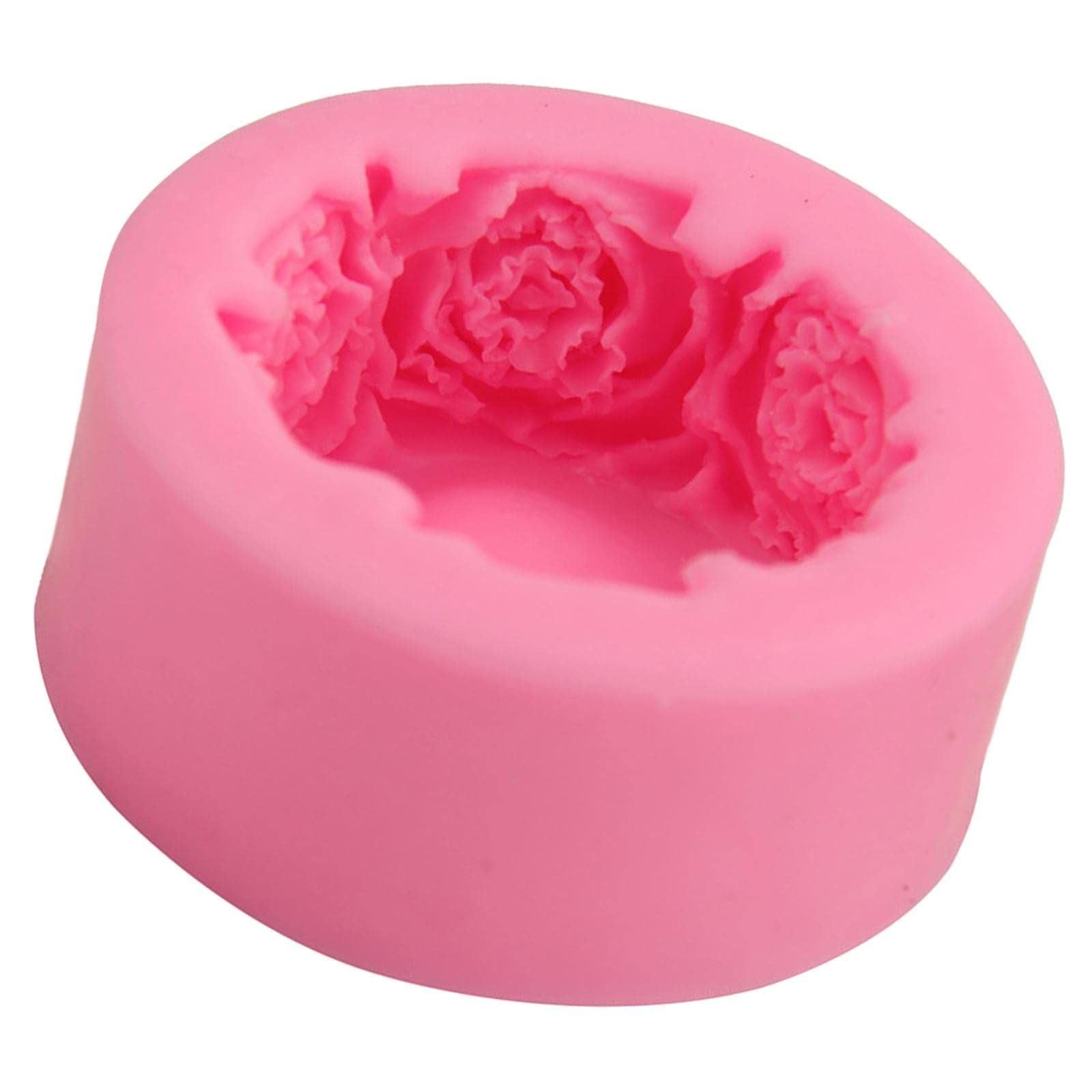 Enakshi Rose Silicone Mold for DIY Aroma Candles, Handmade Plaster & Resin Crafts - Multi-Purpose Crafting Supplies for Home Decor, Wedding Favors, Gift Making & DIY Projects