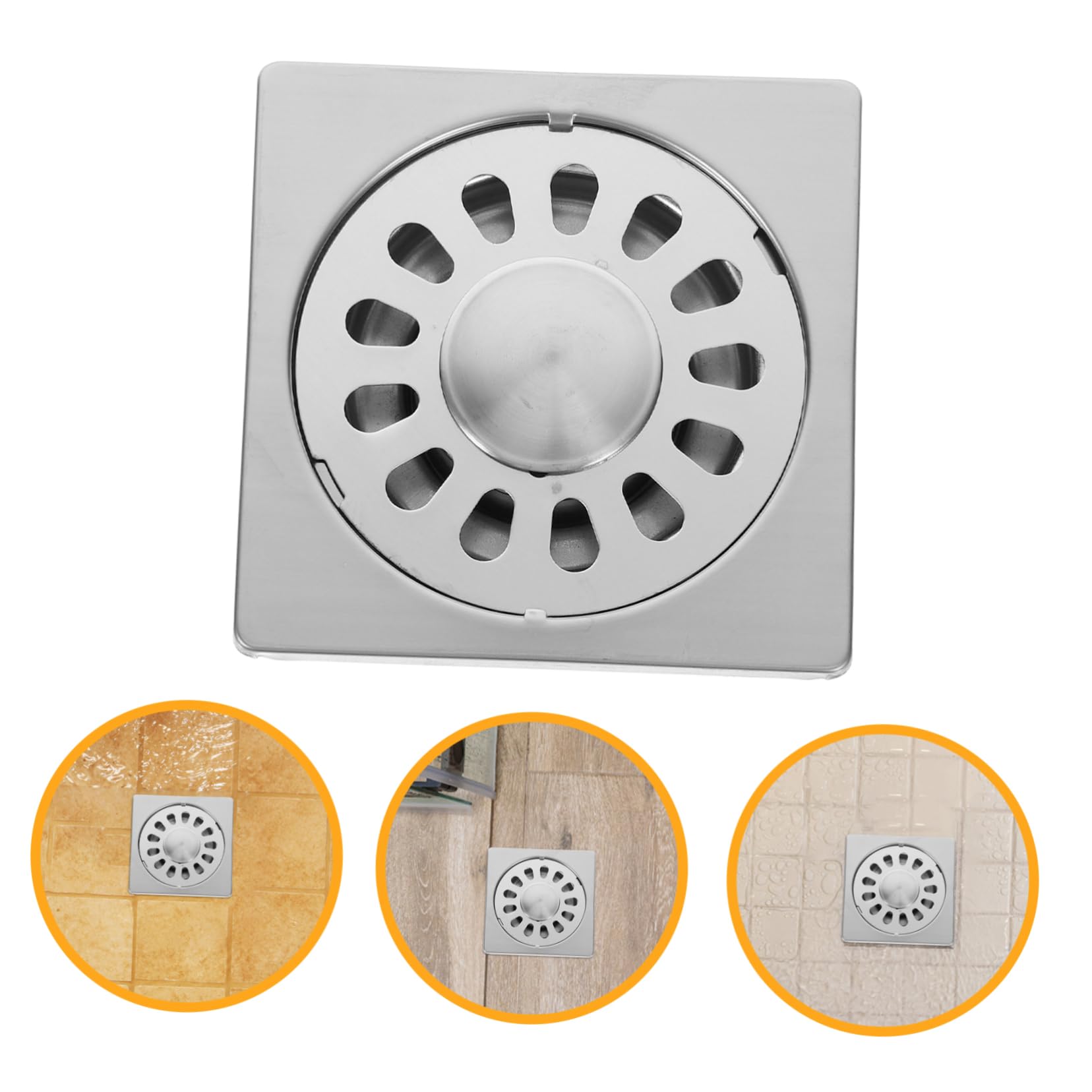 Stainless Steel Sink Drain Strainer & Floor Drain Cover - Durable Rustproof Mesh for Kitchen, Bathroom, Shower - Prevents Clogs & Odors (Perfect for Homes, Restaurants, Hotels)