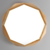 TEVA Octagon Wood LED Ceiling Light Fixture with Safety Certified LED Driver - Perfect for Living Room, Bedroom, and Dining Room Lighting