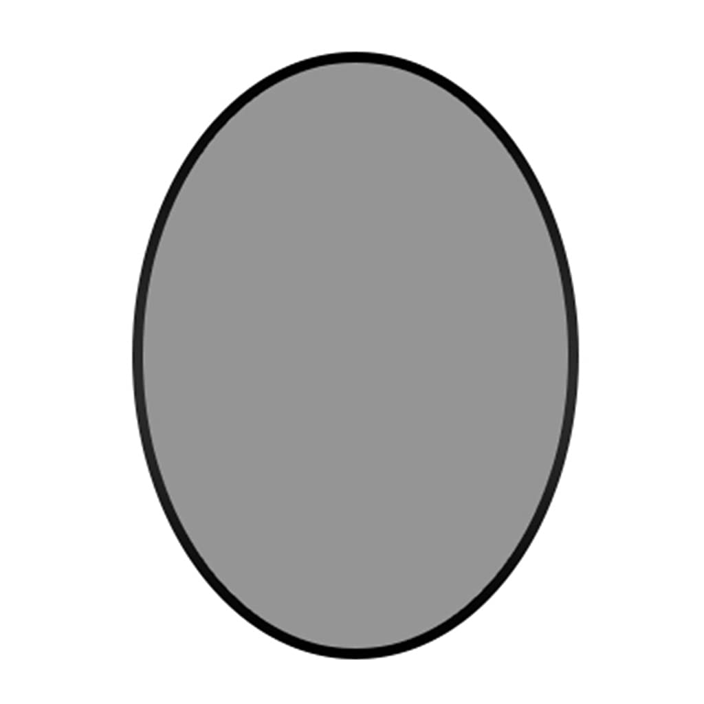 Aluminum Alloy Oval Medicine Cabinet with Mirror - Wall Mounted Bathroom Mirror for Vanity, Living Room & Bathroom Decor - Black, 50x70cm - Perfect for Small Spaces & Modern Home Decor