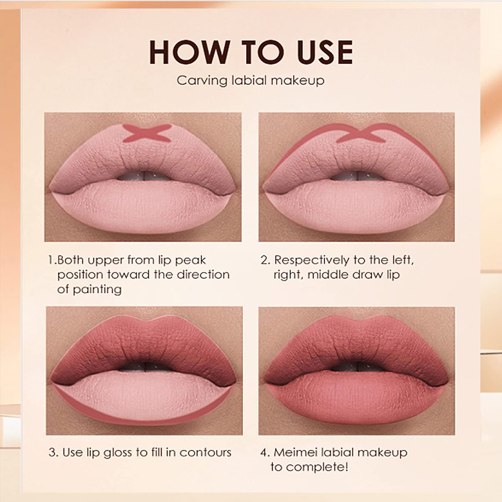 Petansy 12Pcs Lip Liner & Lipstick Set - 6 Matte Liquid Lipsticks + 6 Nude Lip Liners, Waterproof Long-Lasting Lip Makeup Kit for Women | Perfect for Daily Wear, Parties & Special Occasions