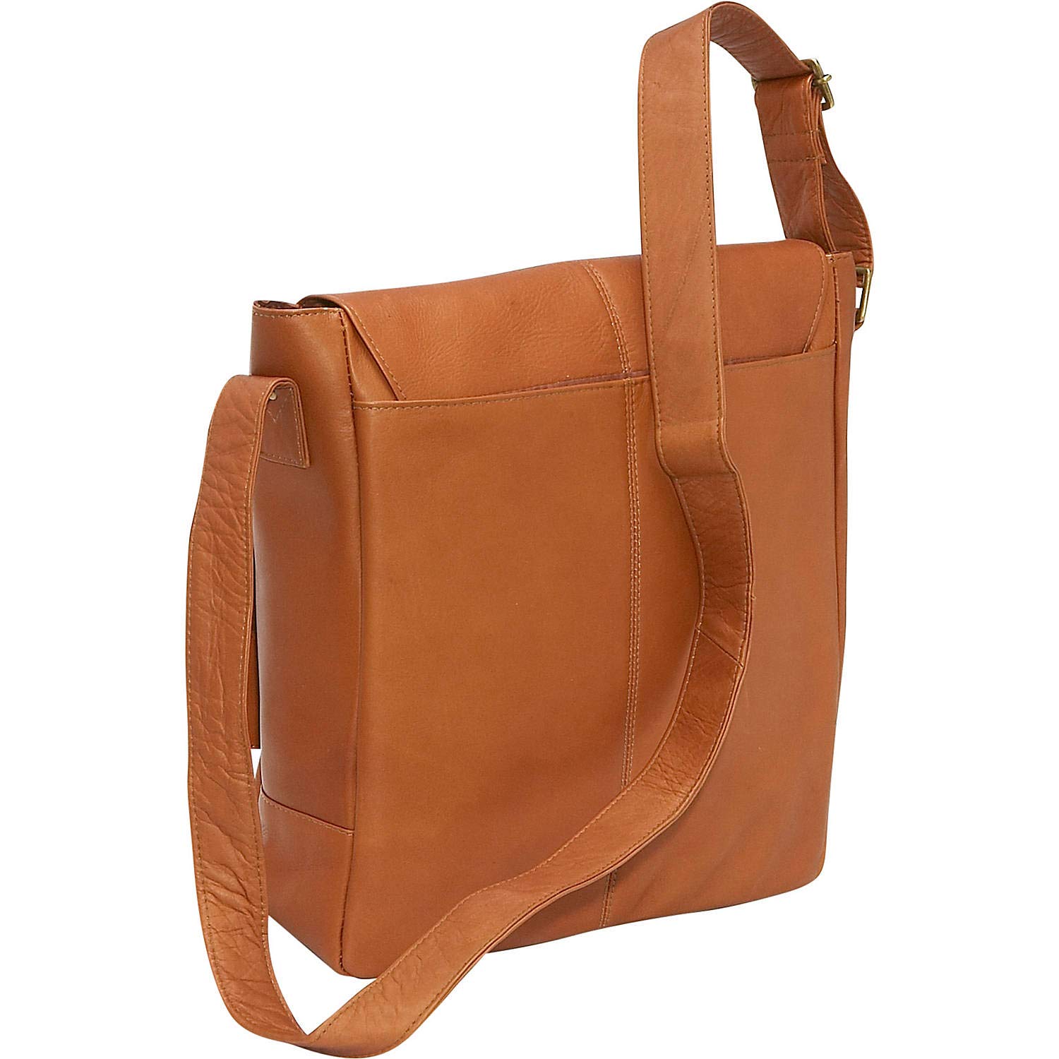 Premium Full-Grain Colombian Vaquetta Leather Laptop Messenger Bag for Women - 14