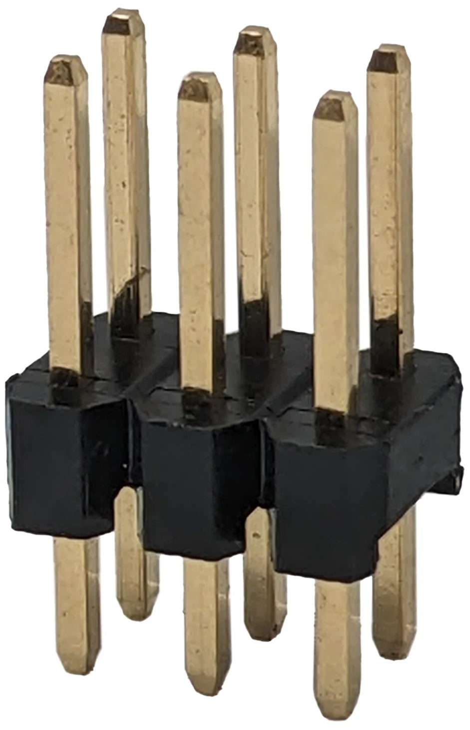 6 Pin Dual Row Male Header Connector, 0.025