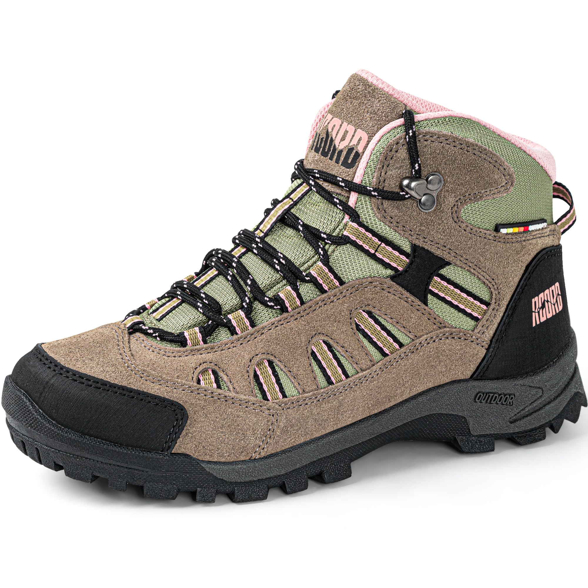 Waterproof Lightweight Hiking Boots for Women - Ankle Support, Breathable & Non-Slip Outdoor Backpacking Shoes - Perfect for Hiking, Camping and Trail Adventures