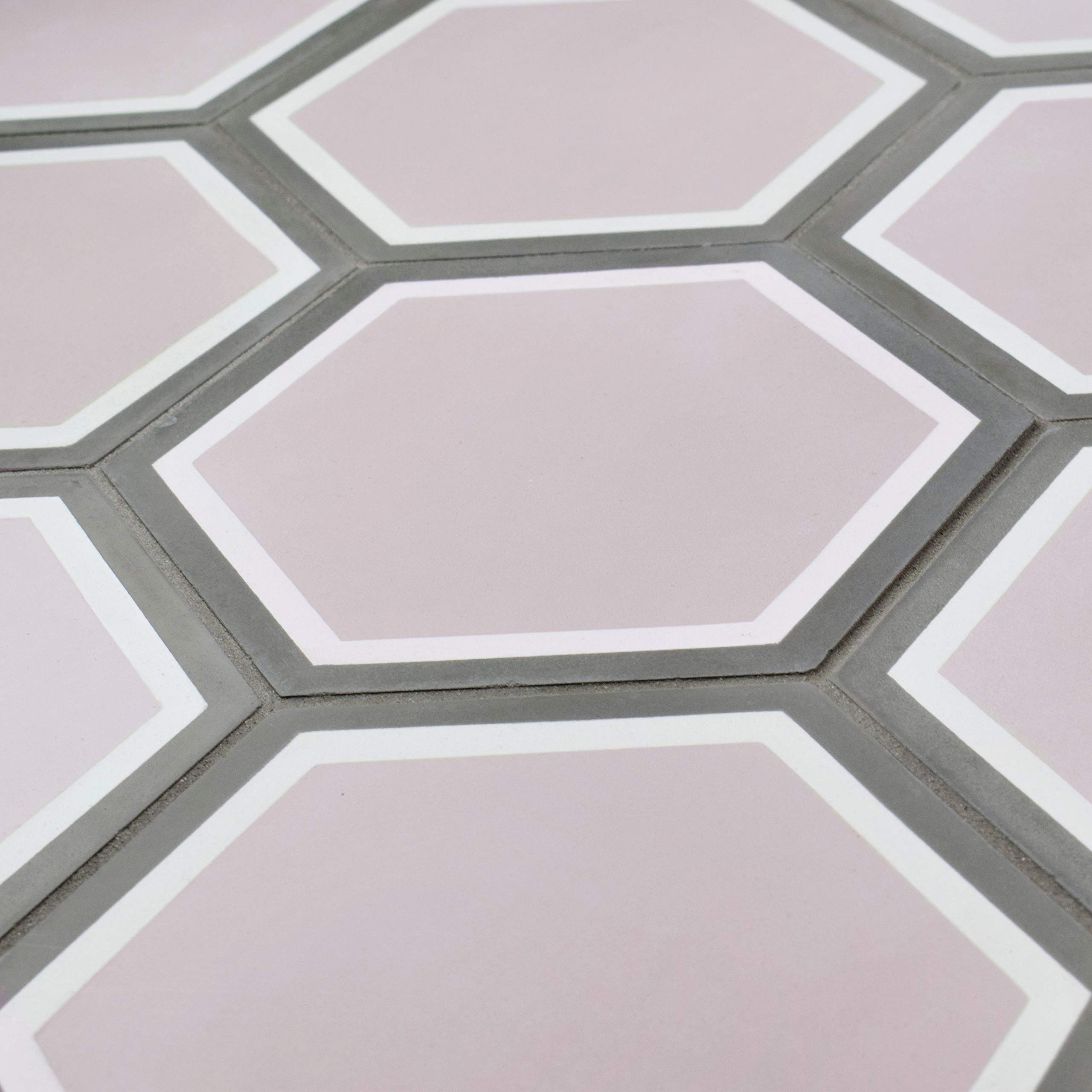 Merola Tile Cemento Hex Holland Channel 7-7/8