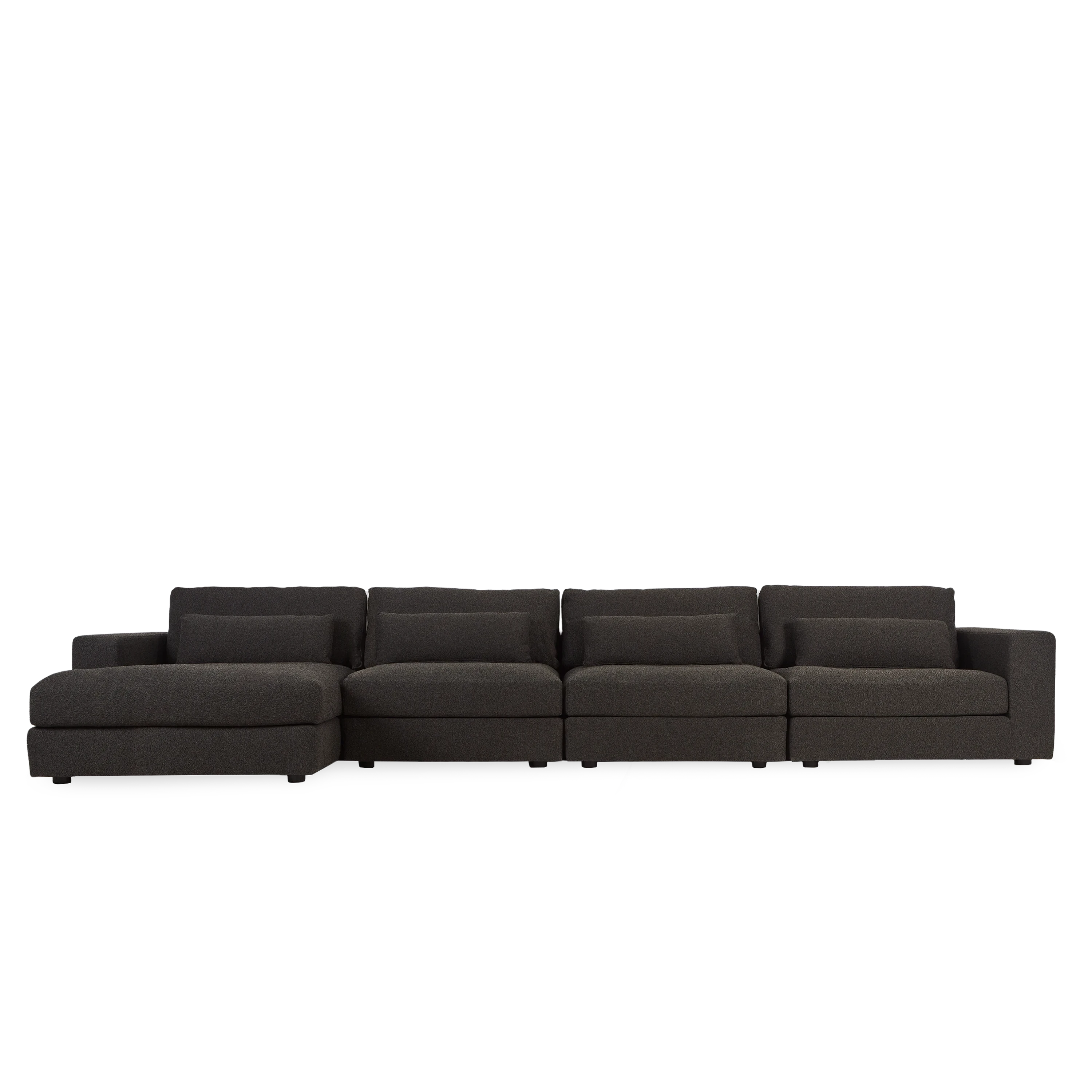 Baja Modular Sectional Sofa - Modern L-Shaped Couch with Reversible Chaise for Living Room, Family Room, and Home Theater - Comfortable Fabric Upholstery for Relaxing and Entertaining