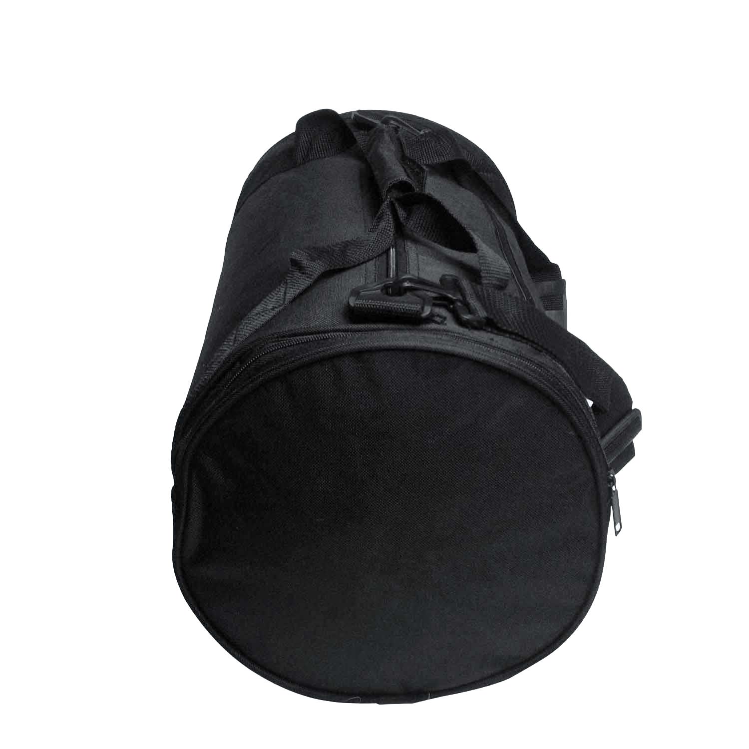 ImpecGear 18-Inch Round Travel Duffle Bag - Carry-On Luggage for Weekend Trips & Gym - Lightweight & Durable (Black) | Perfect for Air Travel, Sports Gear & Overnight Stays