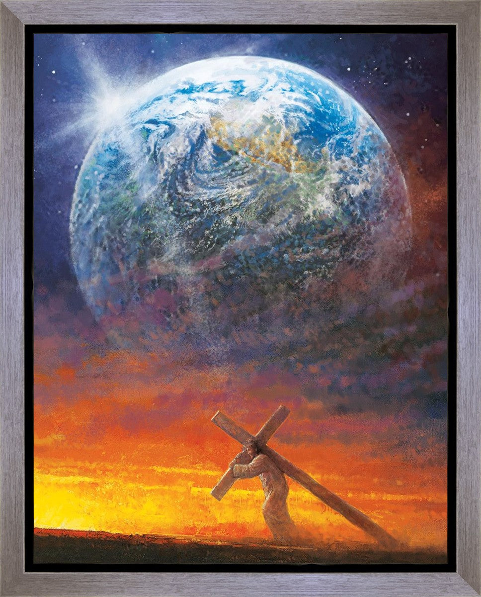 Behold The Lamb of God Gallery Wrap Canvas - Religious Wall Art Decor for Home, Church & Office - Inspirational Christian Artwork for Worship Spaces & Faith-Based Interiors