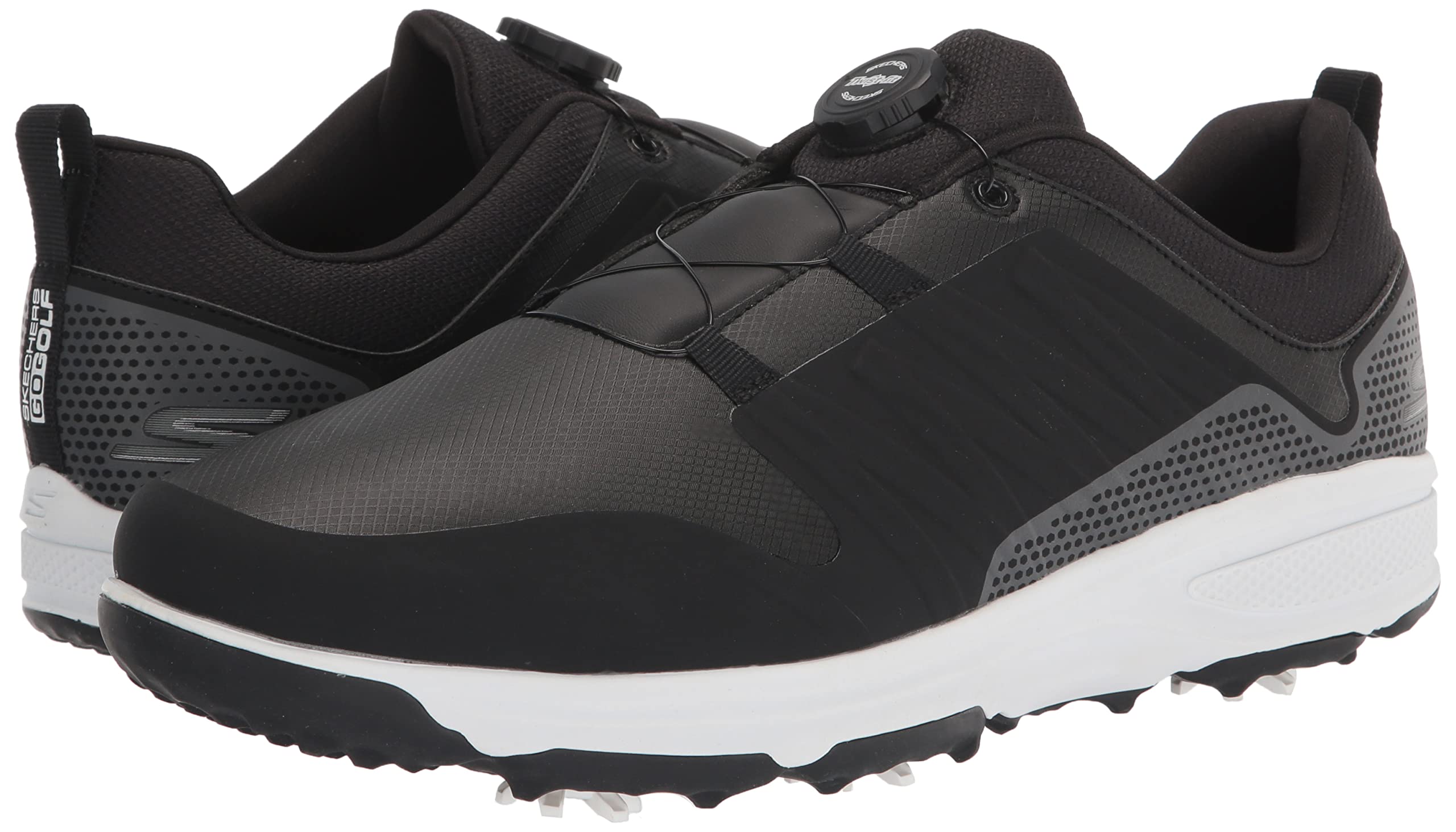 Skechers Men's Torque Twist Waterproof Golf Shoes - Comfortable & Durable Spiked Golf Footwear for All-Weather Performance on the Course