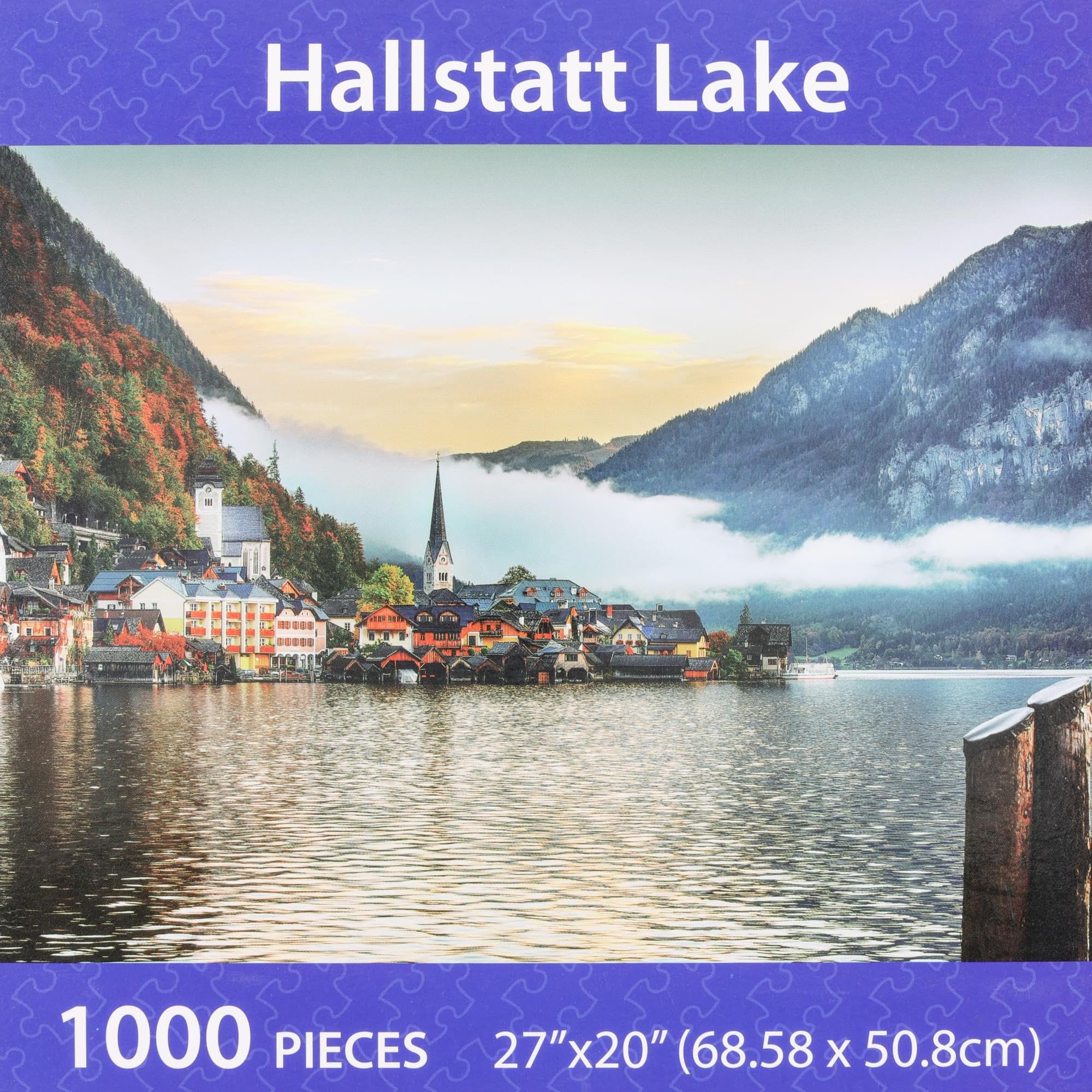 Hallstatt Village 1000 Piece Jigsaw Puzzle for Adults - Challenging Landscape Puzzle with Premium Quality Pieces - Perfect for Relaxation, Family Bonding & Home Decor