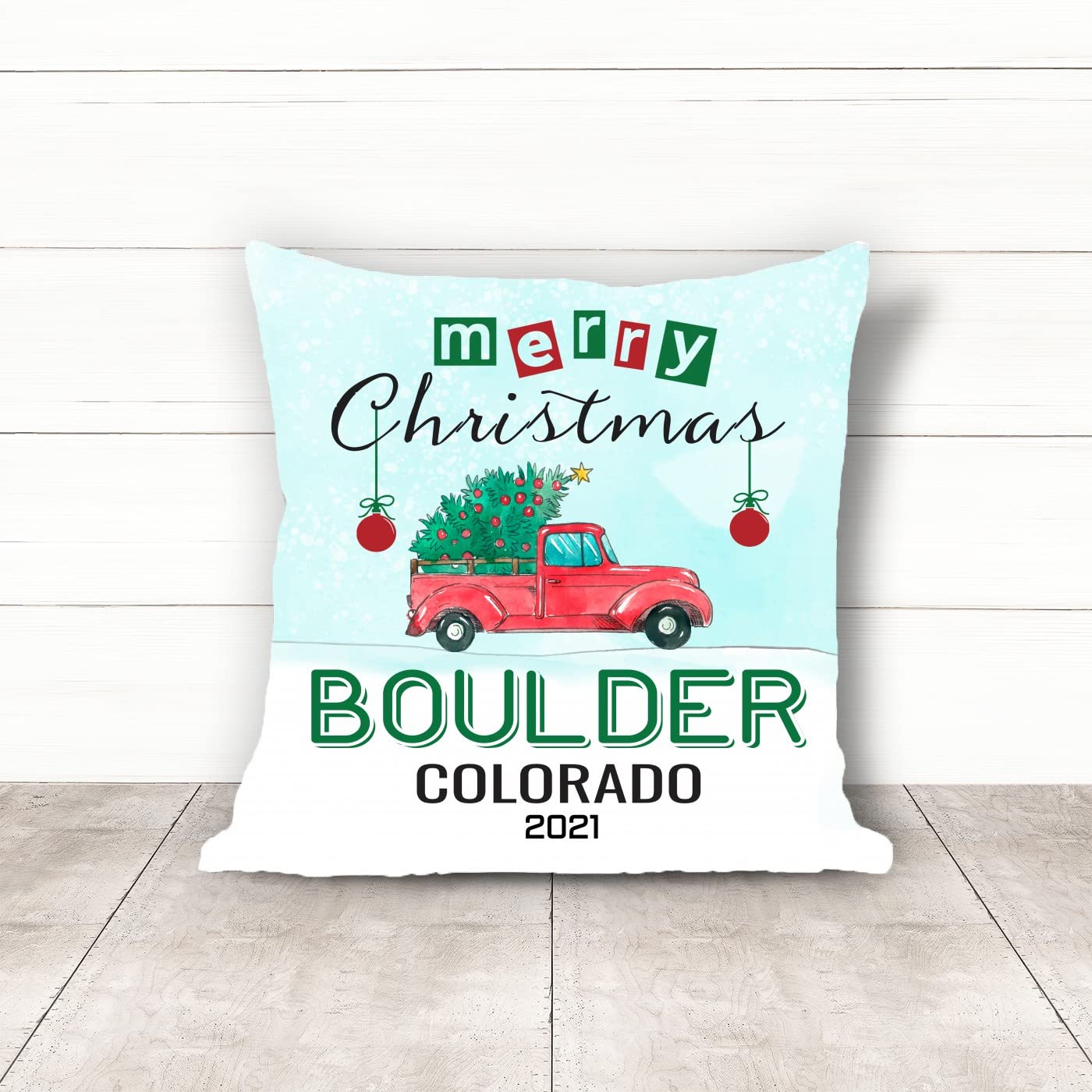 18x18 Inch Christmas Pillow Covers - Merry Holiday Home Decor for Sofa, Bedroom & Car | Festive Xmas Decorations 2023 | Seasonal Throw Pillow Cases for Winter & Autumn