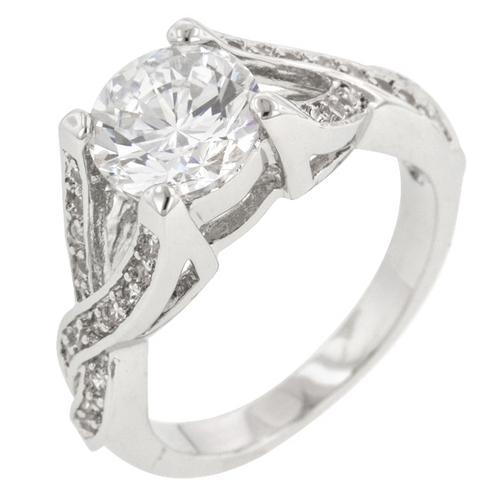 Stunning Brilliant Twist Engagement Ring - Elegant Diamond Wedding Band for Women - Perfect for Proposals, Anniversaries & Special Occasions