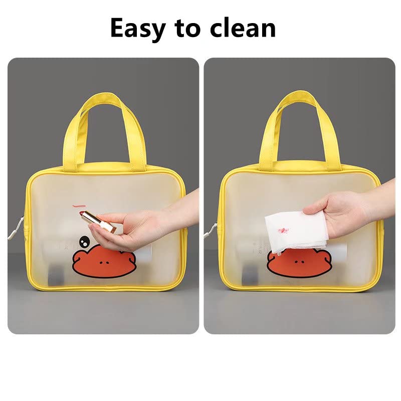 Waterproof Clear Cosmetic Bag - Travel Toiletry Organizer for Men & Women