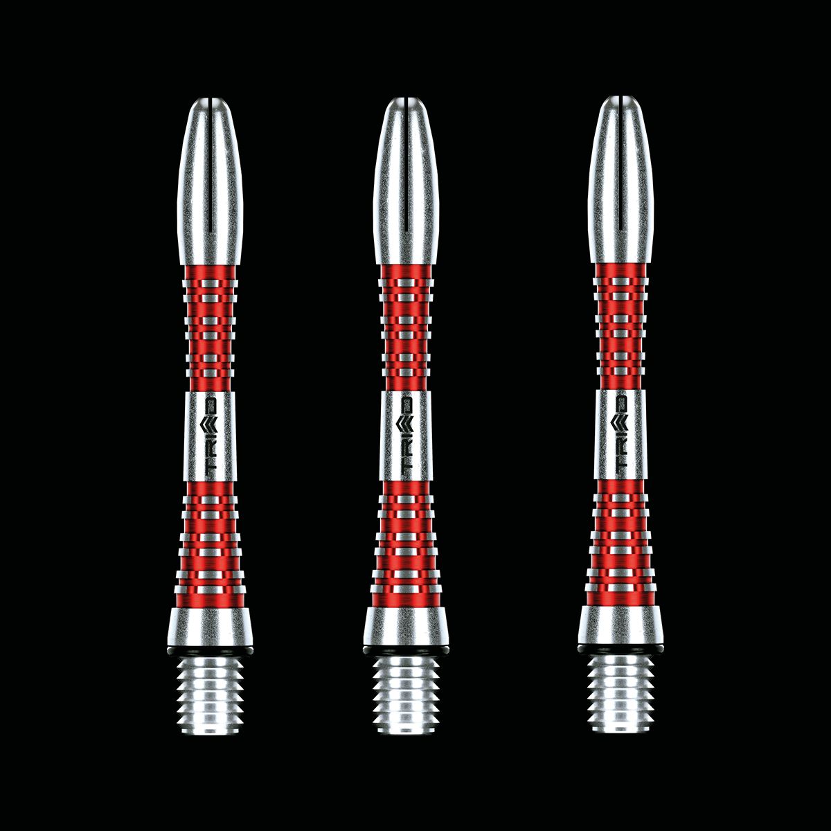 WINMAU Triad Red Aluminum Shafts for Steel Tip Darts - Professional Dart Shafts for Enhanced Grip & Performance | Perfect for Tournaments, Bars & Home Practice