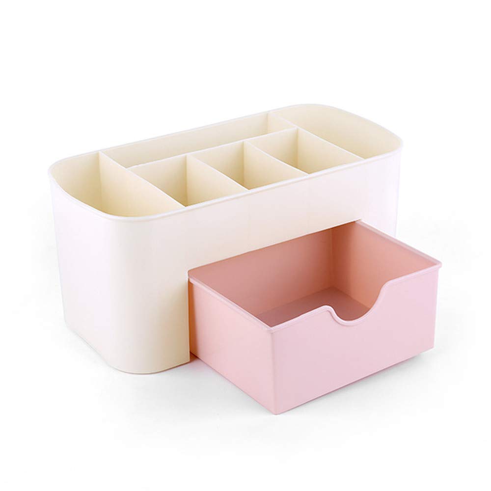 Clear Acrylic Makeup Organizer with Drawers - 8.6x3.9x4.0 Inch Cosmetic Storage Box for Vanity Countertop - Perfect for Organizing Lipsticks, Brushes & Skincare Products in Bathroom or Dressing Room