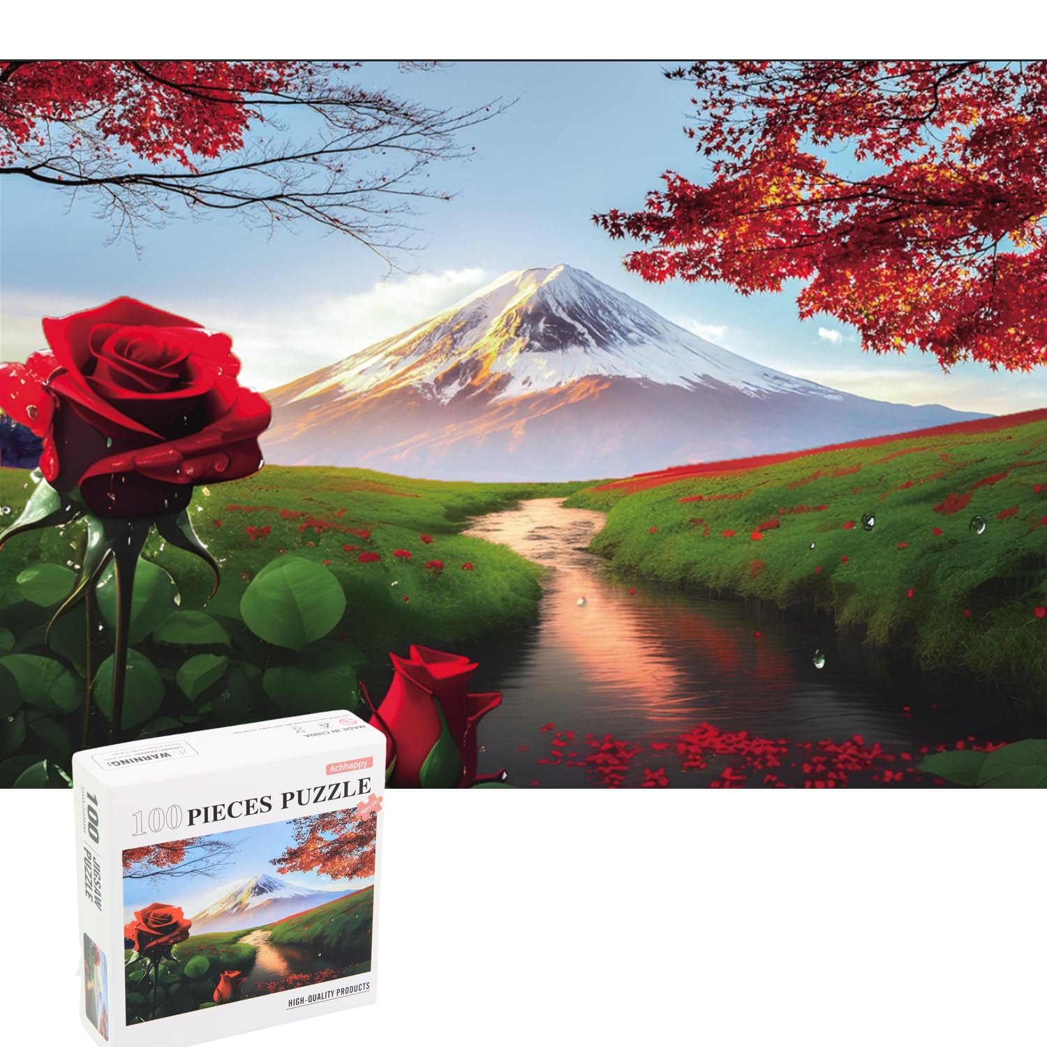 100 Piece Jigsaw Puzzle for Adults & Kids - Fun & Challenging 100-Piece Puzzle Set (D0002) - Perfect for Family Game Night, Classroom Activities & Stress Relief