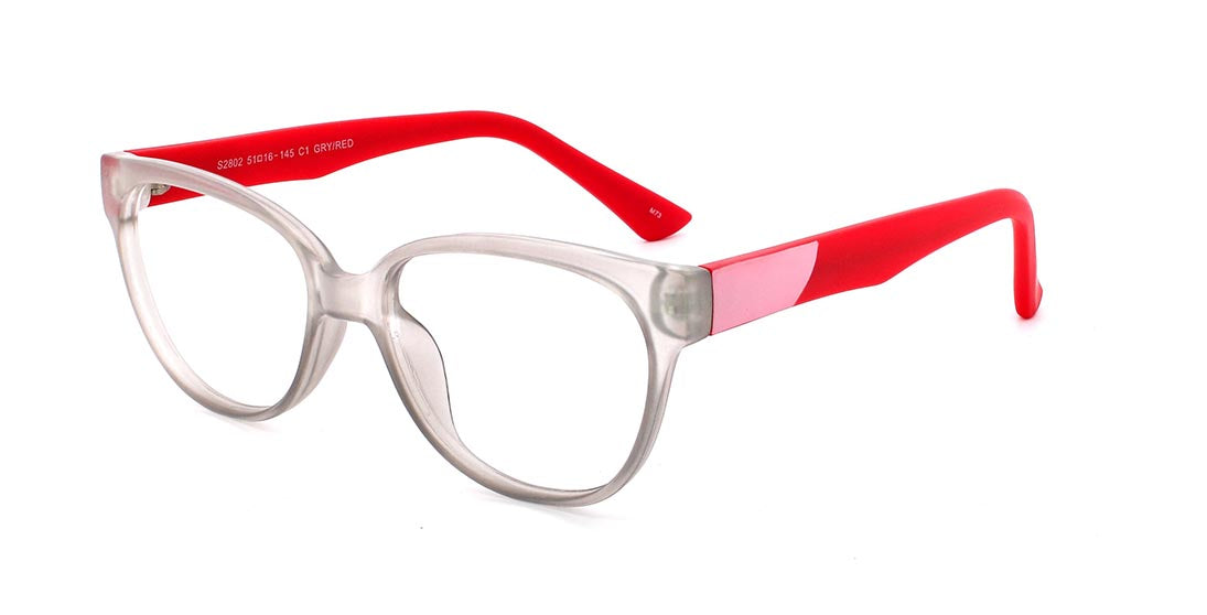 Stylish Two-Tone Plastic Eyeglass Frames S2802 - Trendy & Lightweight for Men & Women - Perfect for Reading, Driving & Fashion Accessories