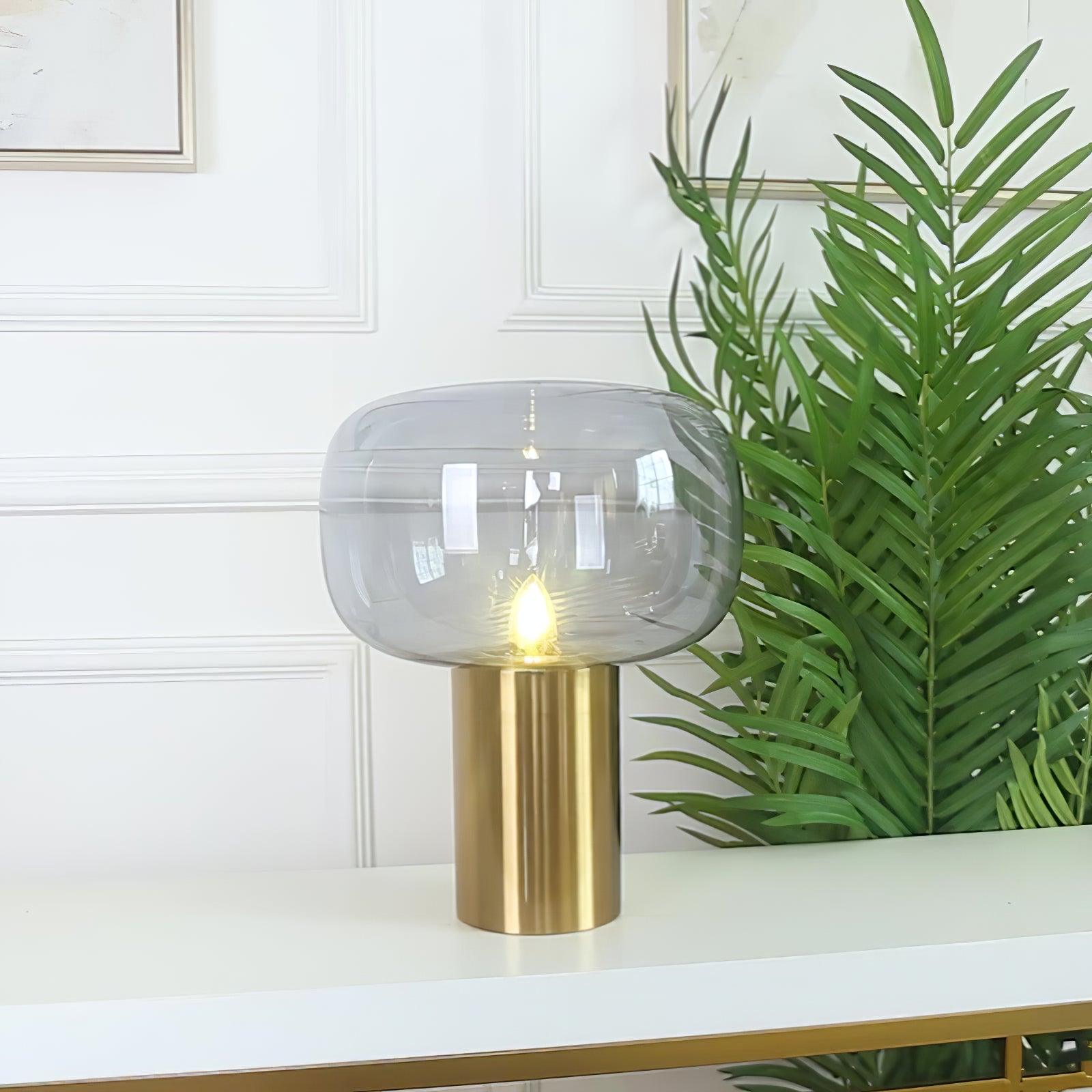 Noak Modern Table Lamp - LED Bedside Night Light with USB Port for Bedroom, Living Room & Office - Warm White & Cool White Dimmable Lighting