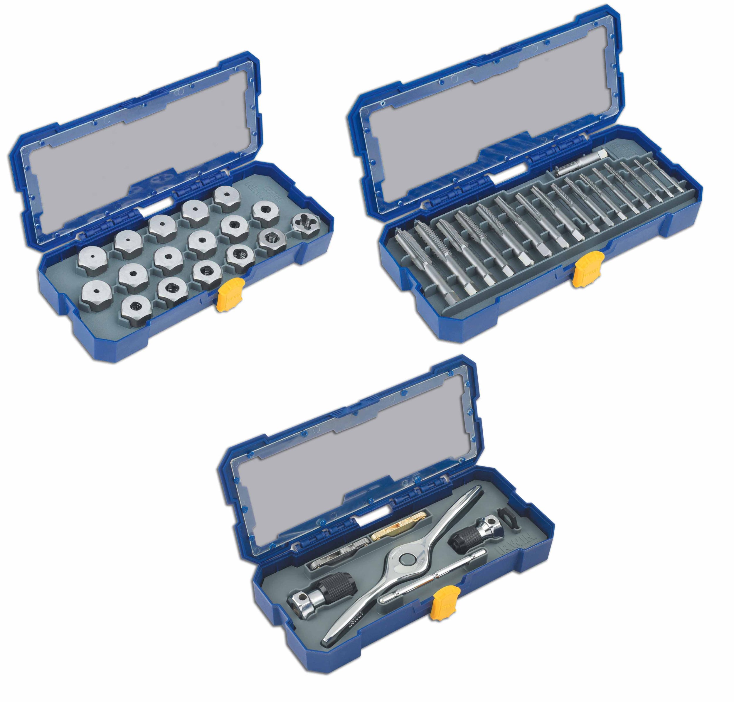 Irwin Industrial Tools 4935356 PTS Drive SAE Alignment Taps and Dies Set - Perfect for Thread Repair, Metalworking, and Automotive Maintenance