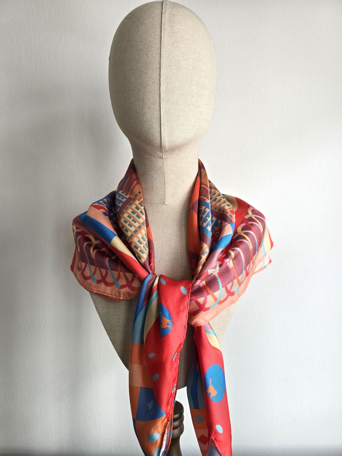 Elegant Playground Memories Silk Scarf - Soft & Lightweight Fashion Accessory for Women - Perfect for Office, Travel & Special Occasions