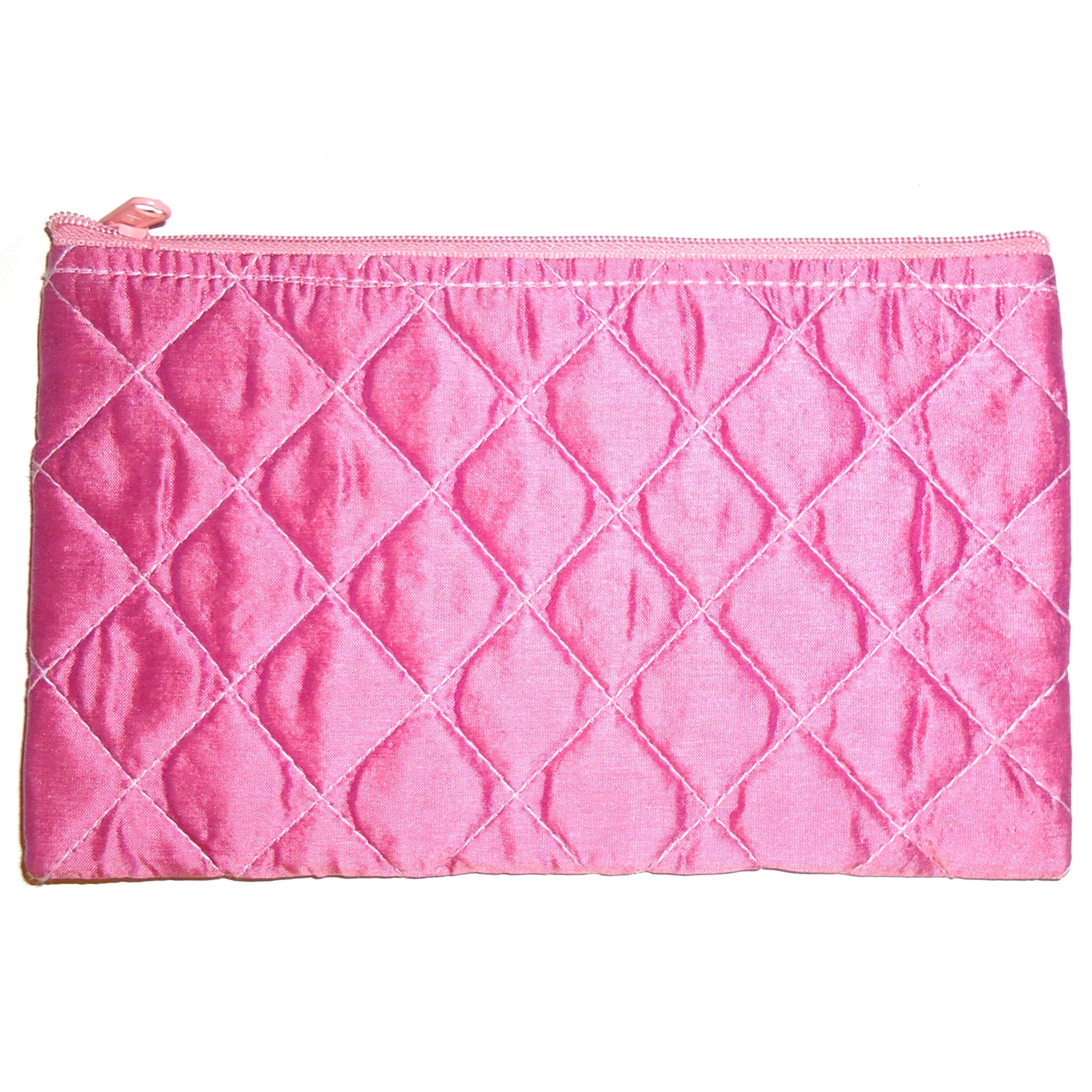 Luxury Quilted Silk Pouch with Rose Design - Elegant Jewelry Storage & Travel Organizer for Women | Perfect for Gift Boxes, Makeup Bags & Accessory Cases