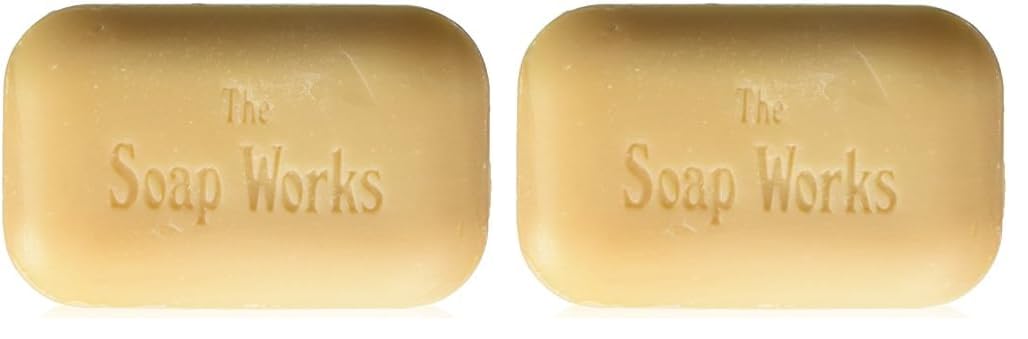 SOAP WORKS Emu Oil Soap Bar 110G - Natural Moisturizing & Skin Repair Soap for Dry & Sensitive Skin (Pack of 2) - Perfect for Daily Cleansing & Eczema Relief