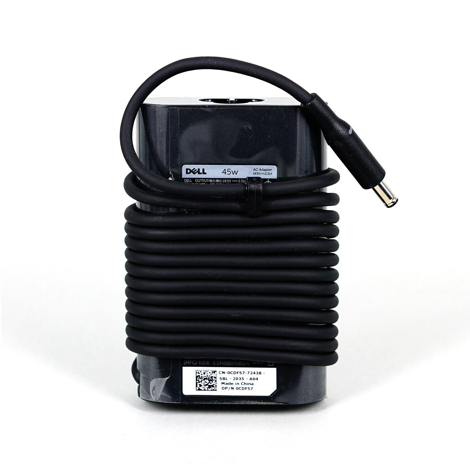 Original Dell XPS 45W AC Adapter (Model 0YTFJC/0KXTTW/00285K/070VTC/DA45NW140) - Fast Charging Power Supply for Dell Laptops - Perfect for Home, Office & Travel Use