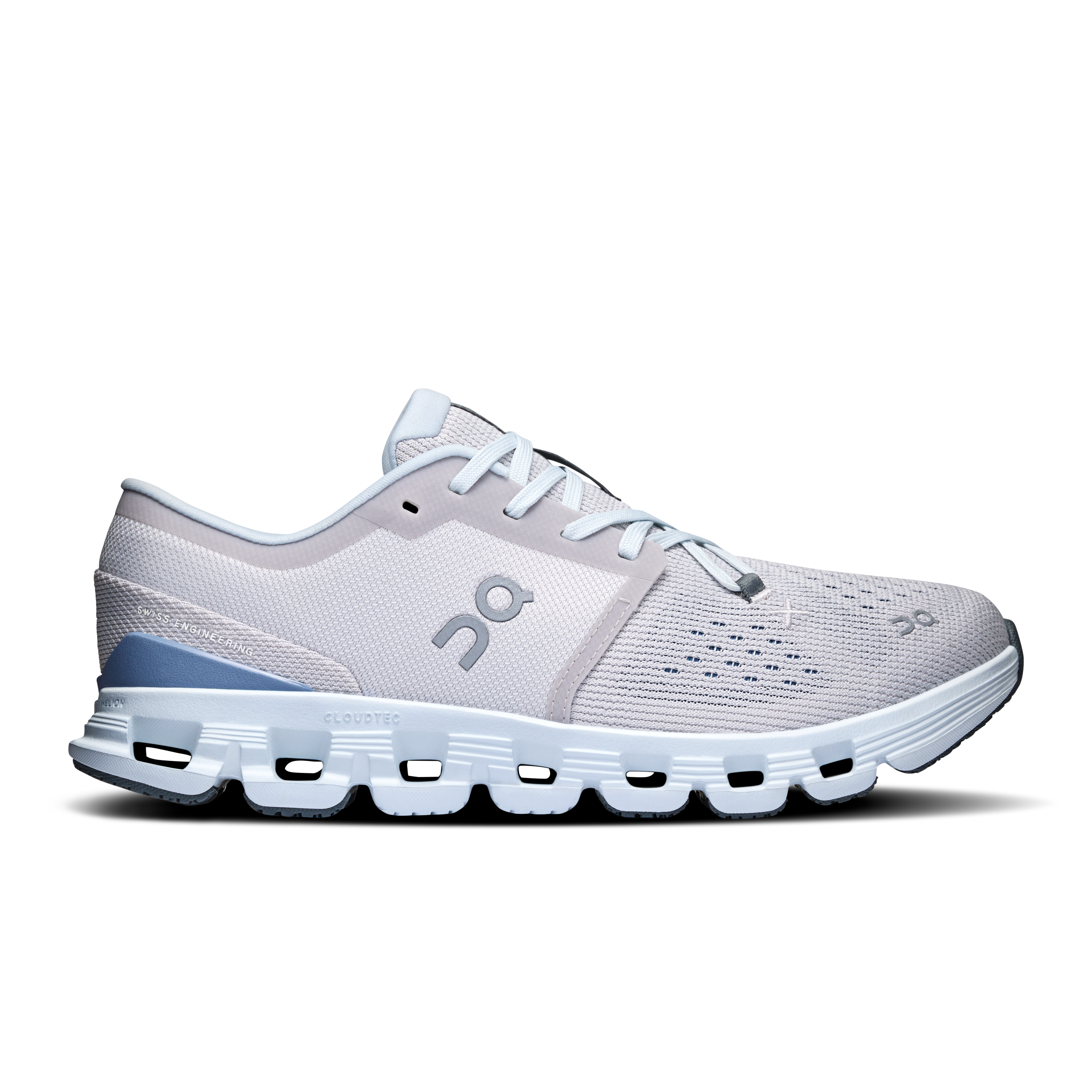 Women's Cloud X 4 Running Shoes - Silver/Chambray - Lightweight & Breathable for Jogging, Gym Workouts & Daily Wear
