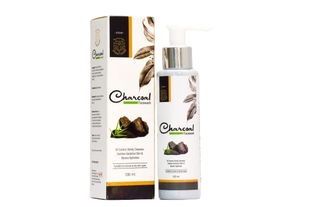 Sparshanand Activated Charcoal Face Wash for Oily Skin - Deep Detox & Exfoliating Cleanser with Brightening Formula | 100g | Perfect for Daily Skincare Routine & Acne-Prone Skin Care