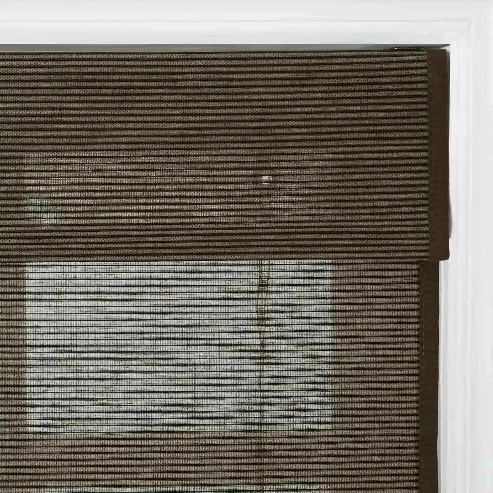 Rae Natural Flax Bamboo Woven Window Shade | Blackout Roller Blind for Privacy & Light Control | Perfect for Bedroom, Living Room & Office