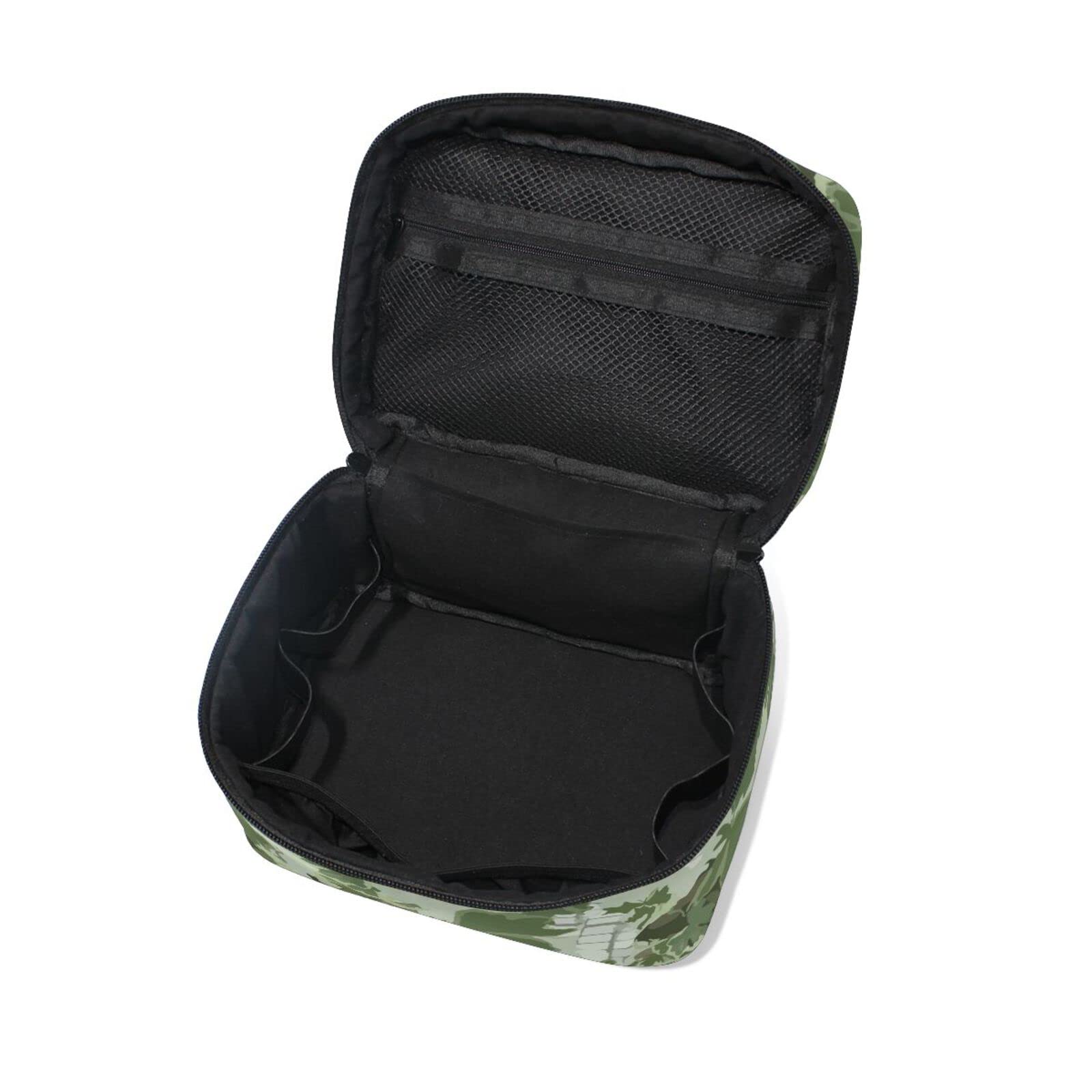 Forest Camouflage Makeup Bag - Large Travel Toiletry Organizer for Women | Perfect for Camping & Outdoor Trips