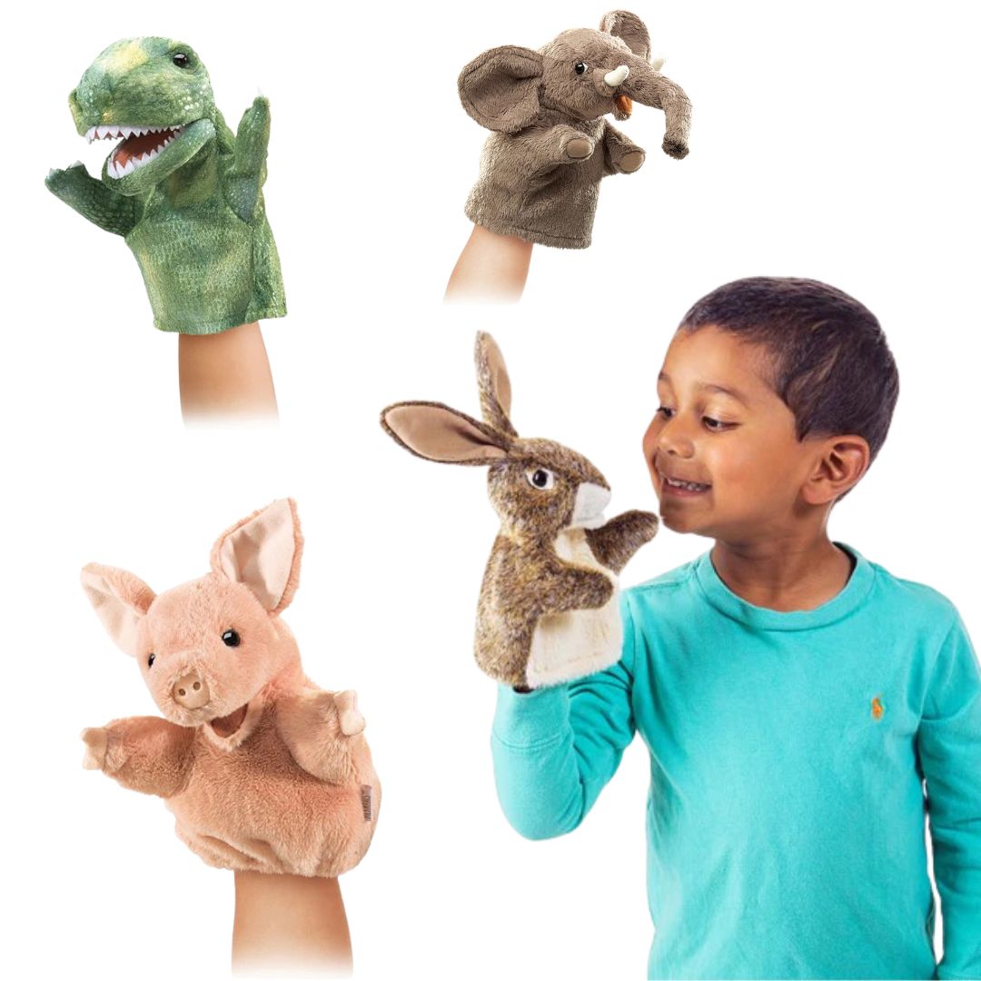 Folkmanis Hand Puppets for Kids - Soft & Interactive Animal Puppets for Storytelling, Pretend Play & Early Learning - Perfect for Classroom, Home & Gift Giving
